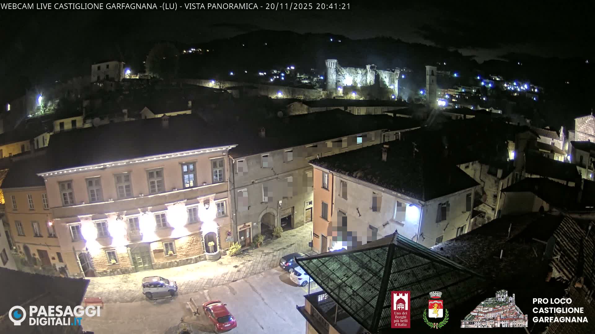 Castiglione di Garfagnana Village Skyline Live Cam -  Lucca, Tuscany, Italy