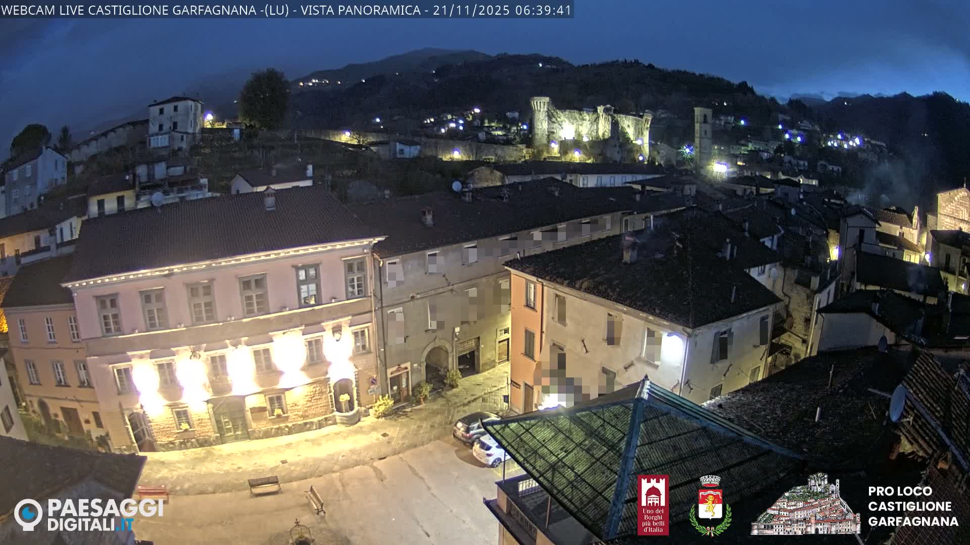 Castiglione di Garfagnana Village Skyline Live Cam -  Lucca, Tuscany, Italy