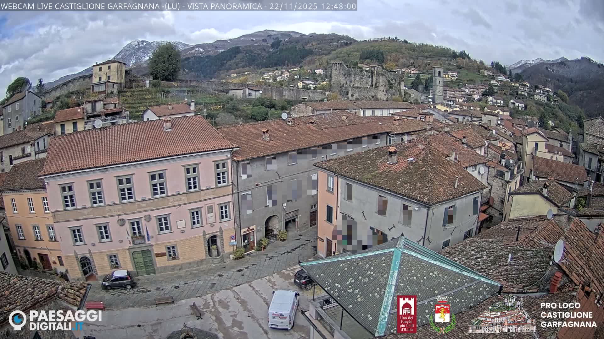 Castiglione di Garfagnana Village Skyline Live Cam -  Lucca, Tuscany, Italy