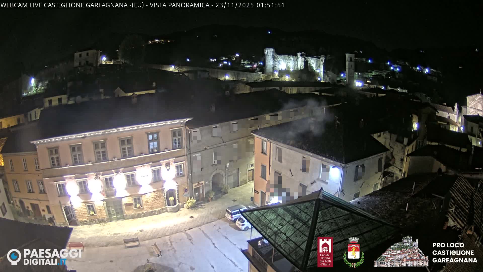 Castiglione di Garfagnana Village Skyline Live Cam -  Lucca, Tuscany, Italy