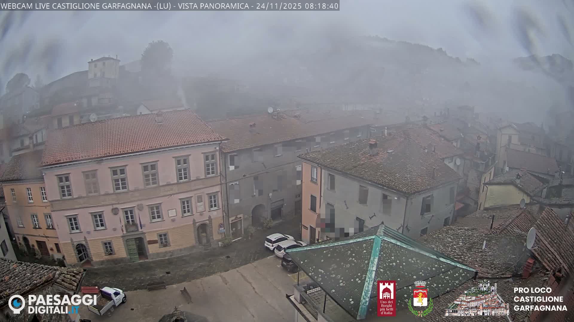 Castiglione di Garfagnana Village Skyline Live Cam -  Lucca, Tuscany, Italy