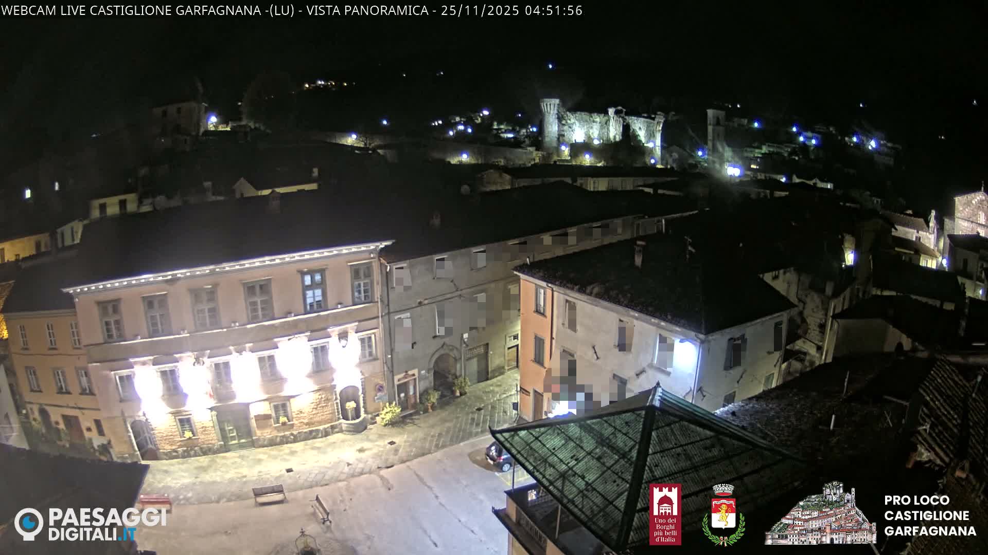 Castiglione di Garfagnana Village Skyline Live Cam -  Lucca, Tuscany, Italy