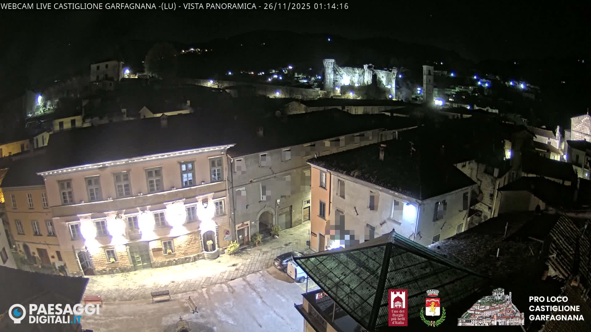 Castiglione di Garfagnana Village Skyline Live Cam -  Lucca, Tuscany, Italy