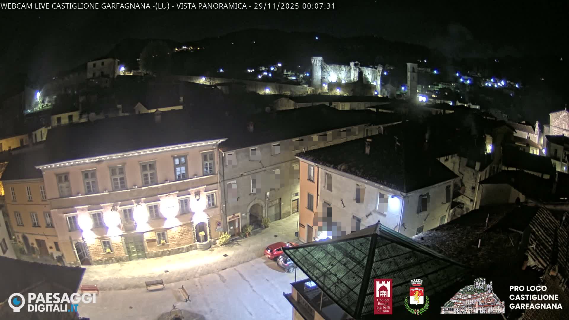 Castiglione di Garfagnana Village Skyline Live Cam -  Lucca, Tuscany, Italy