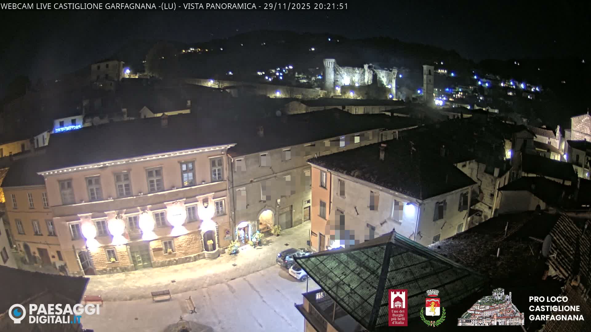 Castiglione di Garfagnana Village Skyline Live Cam -  Lucca, Tuscany, Italy