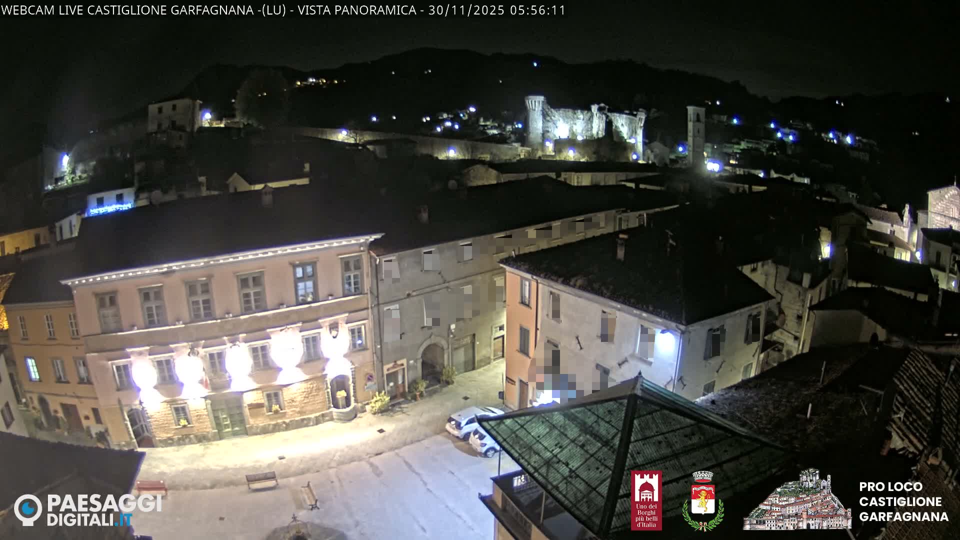 Castiglione di Garfagnana Village Skyline Live Cam -  Lucca, Tuscany, Italy