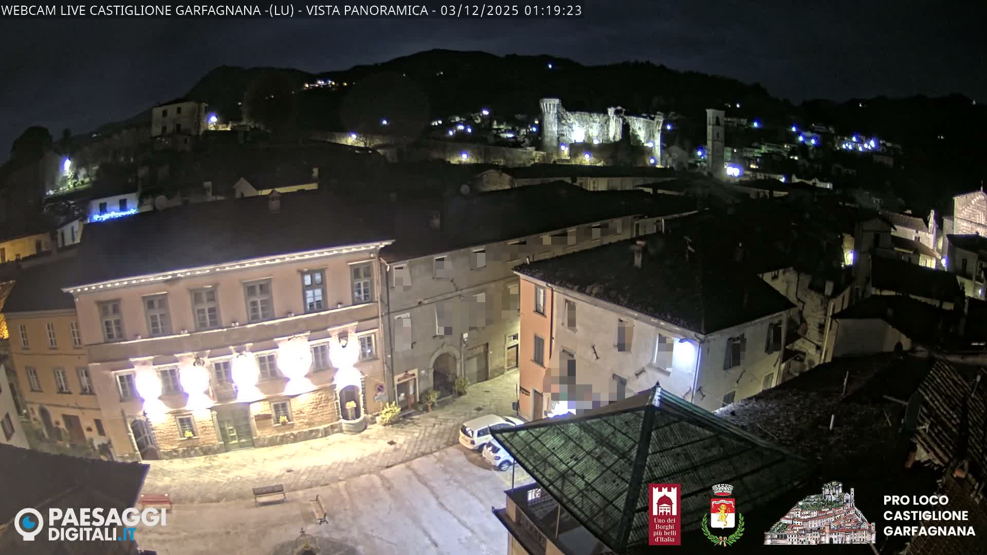 Castiglione di Garfagnana Village Skyline Live Cam -  Lucca, Tuscany, Italy