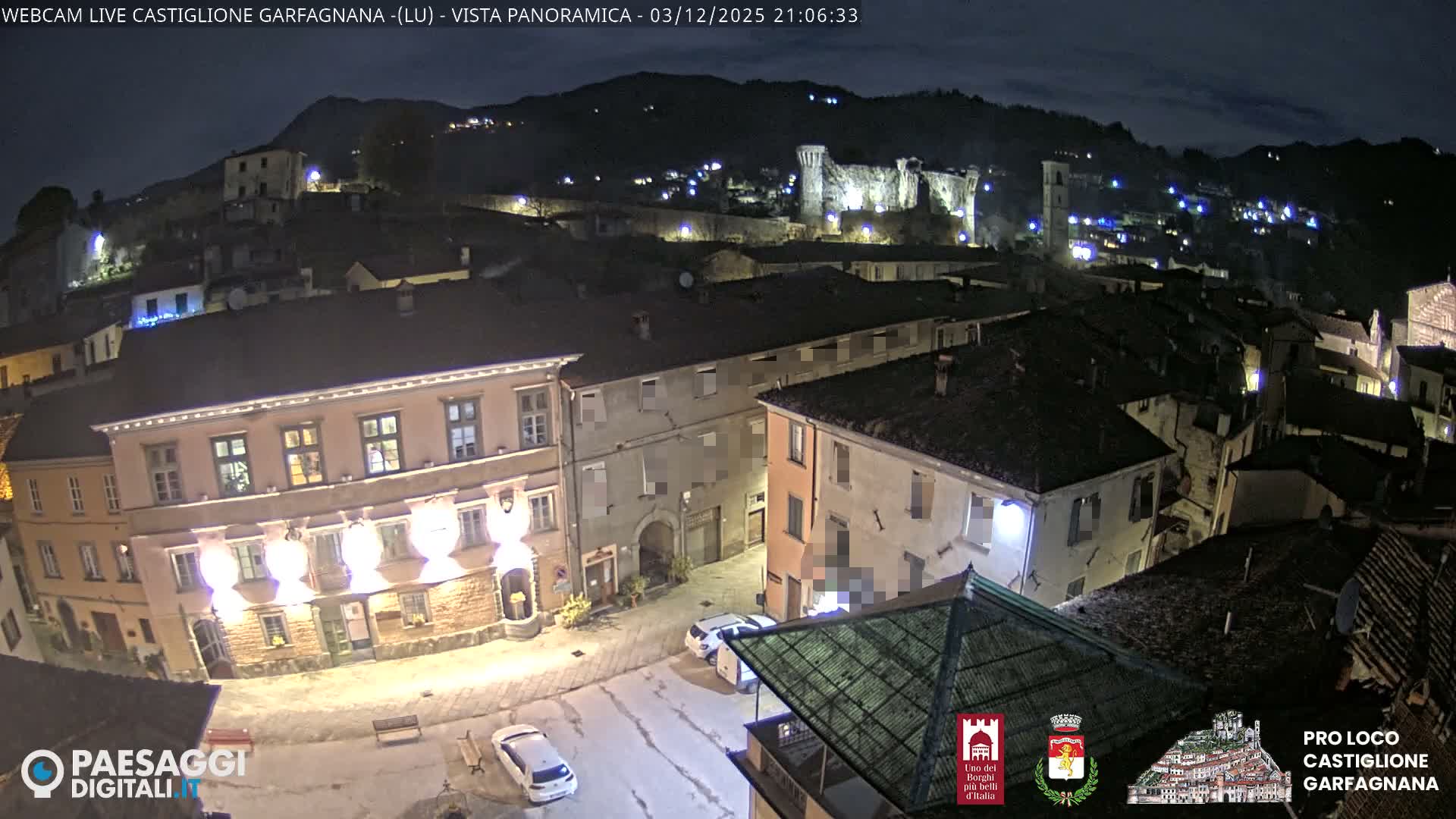 Castiglione di Garfagnana Village Skyline Live Cam -  Lucca, Tuscany, Italy
