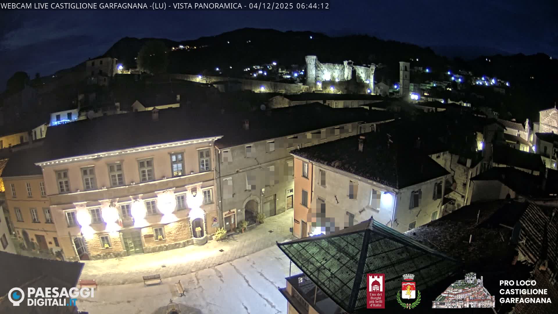 Castiglione di Garfagnana Village Skyline Live Cam -  Lucca, Tuscany, Italy