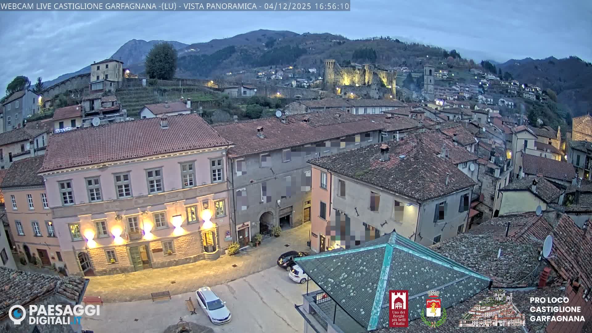 Castiglione di Garfagnana Village Skyline Live Cam -  Lucca, Tuscany, Italy