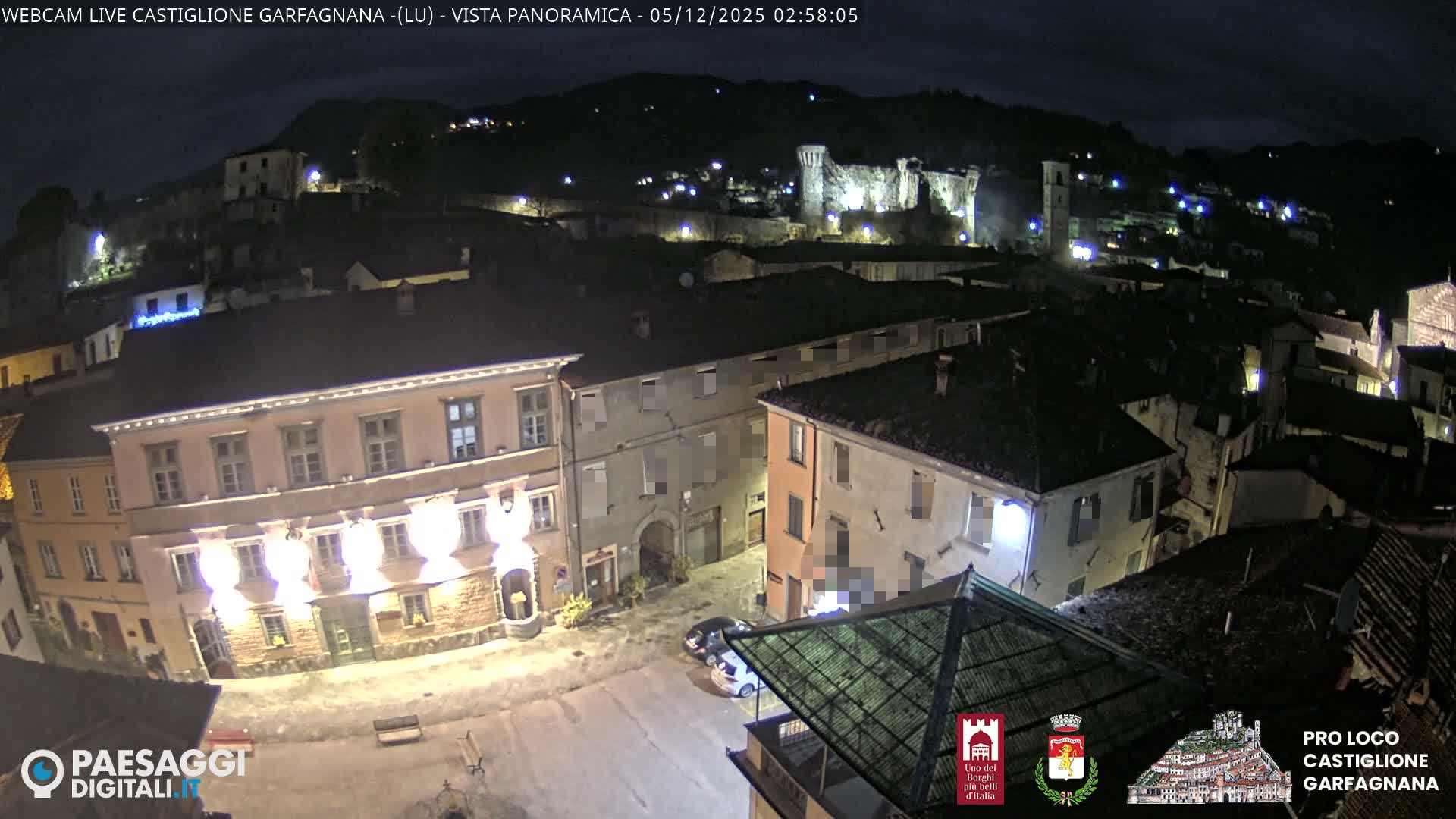 Castiglione di Garfagnana Village Skyline Live Cam -  Lucca, Tuscany, Italy