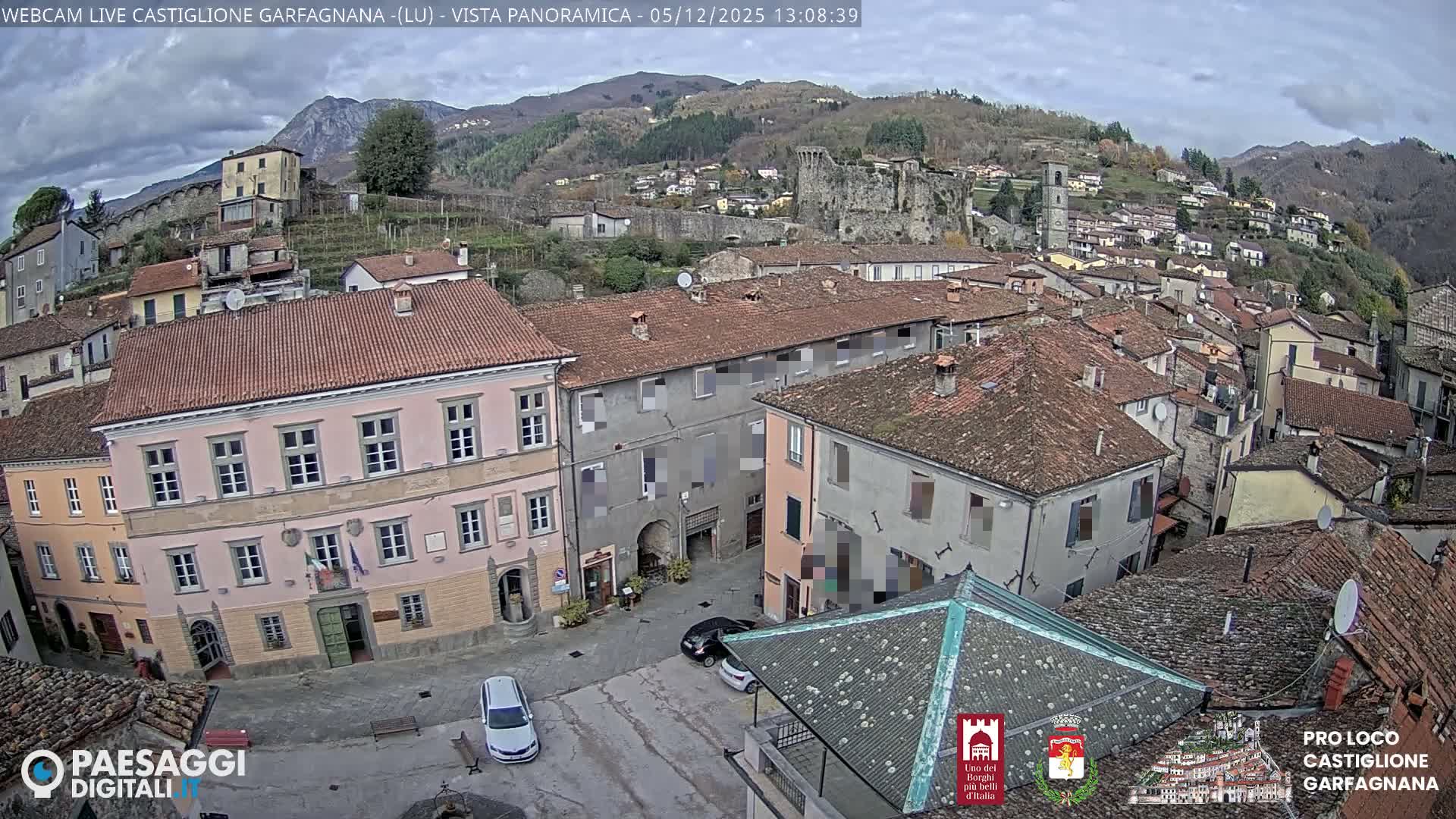 Castiglione di Garfagnana Village Skyline Live Cam -  Lucca, Tuscany, Italy