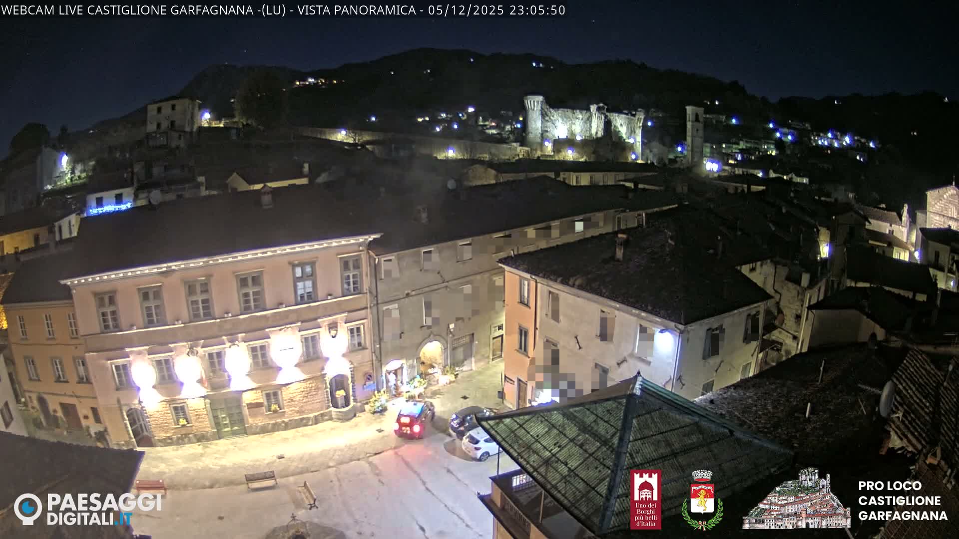 Castiglione di Garfagnana Village Skyline Live Cam -  Lucca, Tuscany, Italy