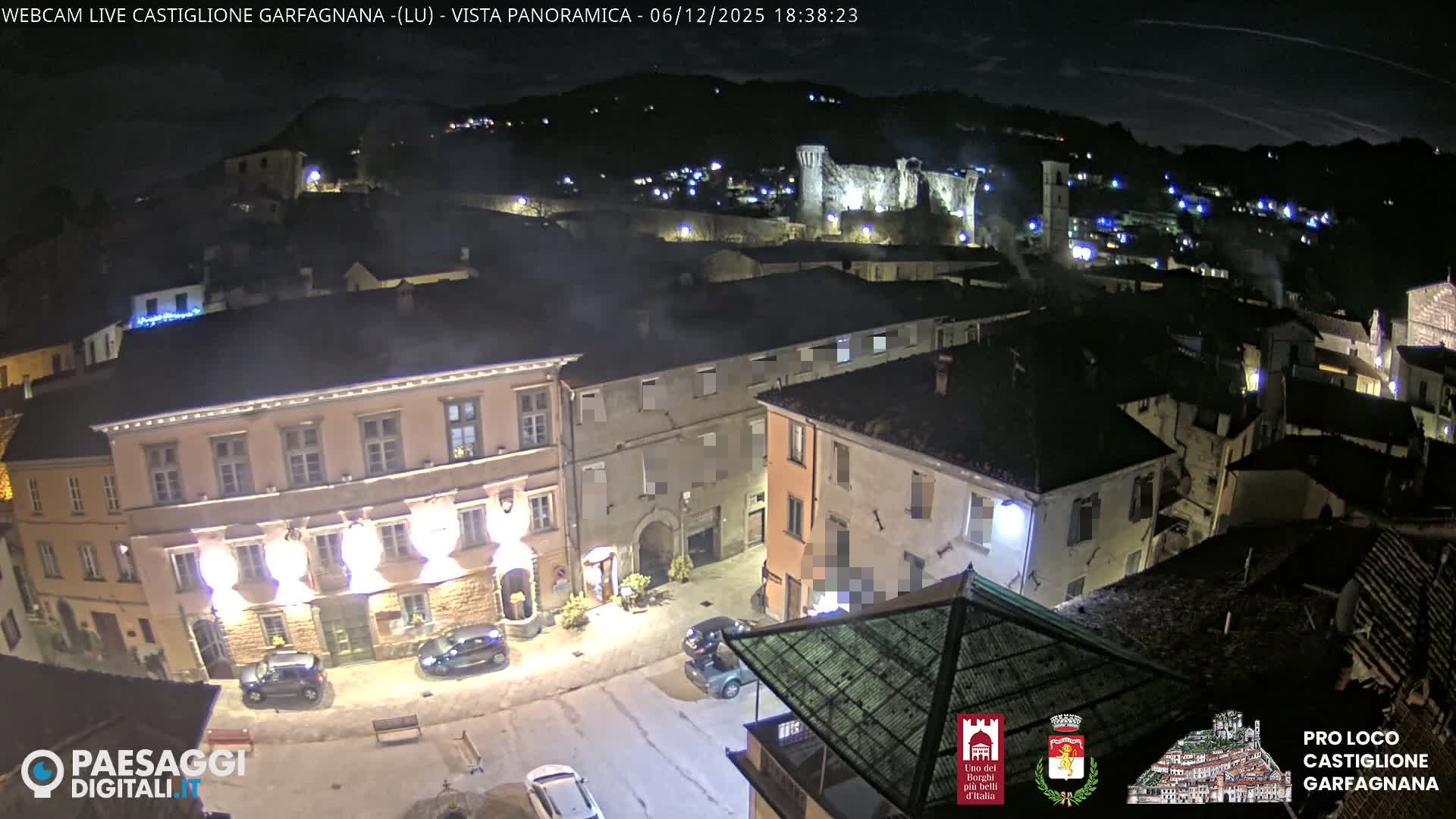 Castiglione di Garfagnana Village Skyline Live Cam -  Lucca, Tuscany, Italy