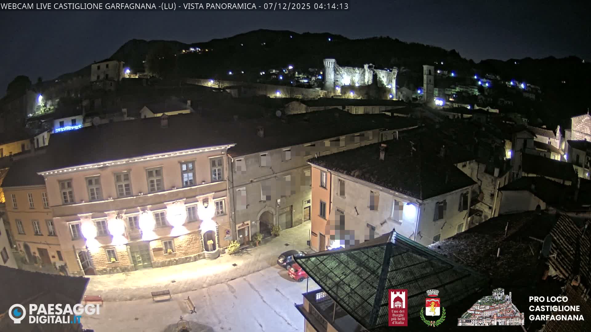 Castiglione di Garfagnana Village Skyline Live Cam -  Lucca, Tuscany, Italy
