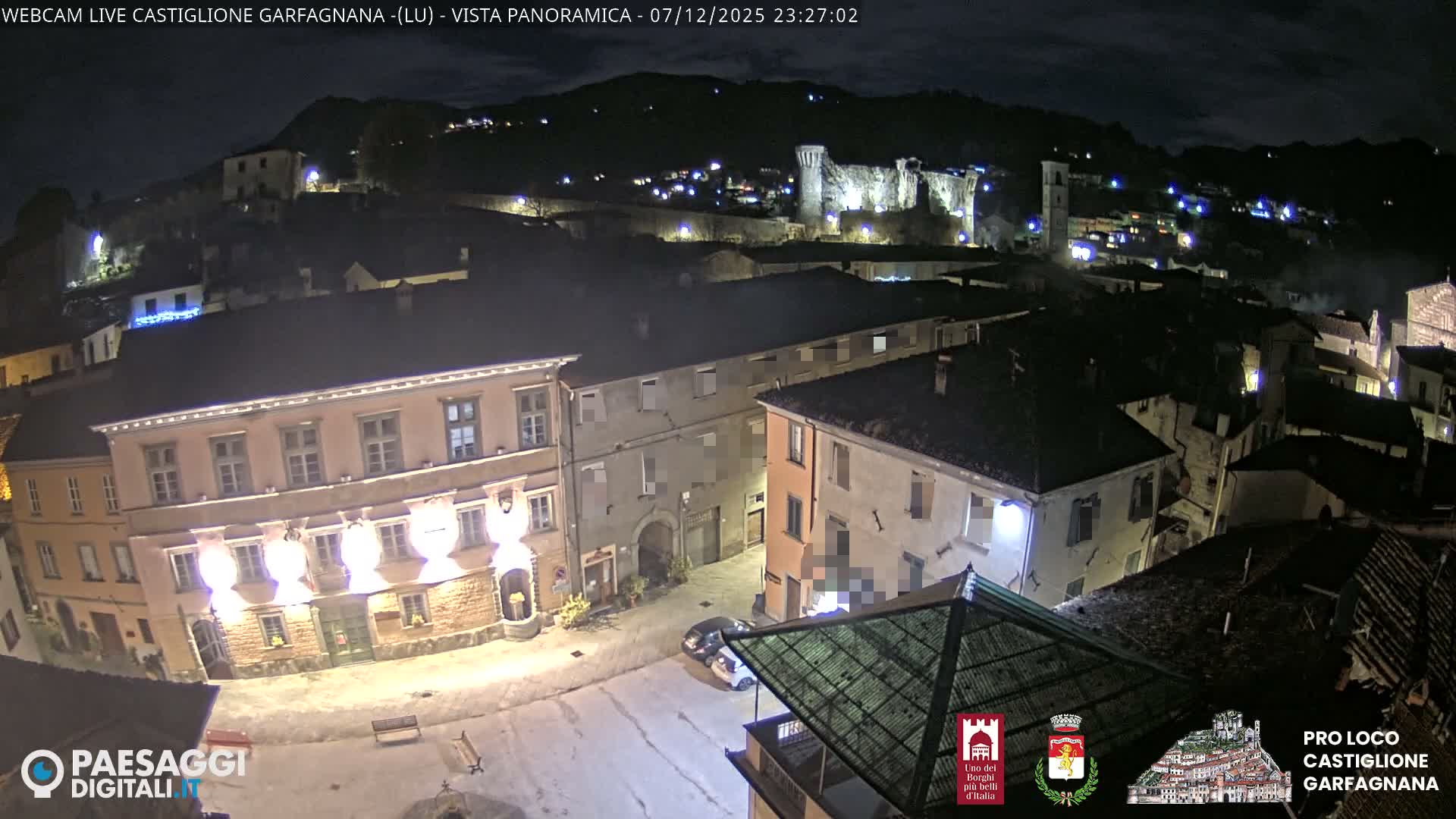 Castiglione di Garfagnana Village Skyline Live Cam -  Lucca, Tuscany, Italy