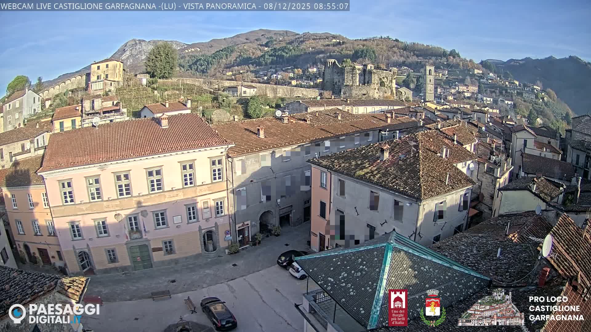 Castiglione di Garfagnana Village Skyline Live Cam -  Lucca, Tuscany, Italy