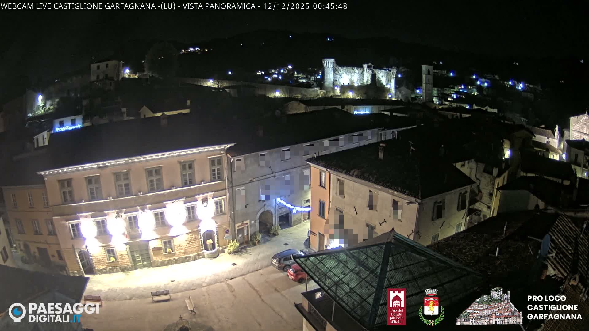 Castiglione di Garfagnana Village Skyline Live Cam -  Lucca, Tuscany, Italy