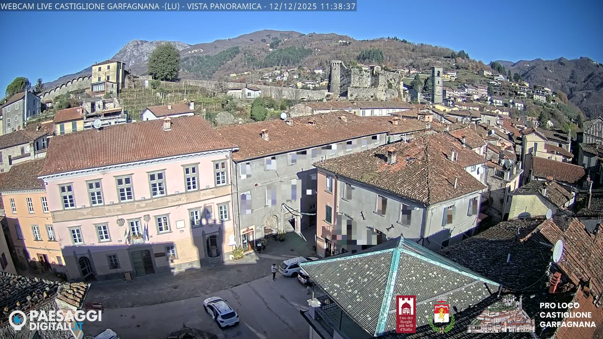 Castiglione di Garfagnana Village Skyline Live Cam -  Lucca, Tuscany, Italy