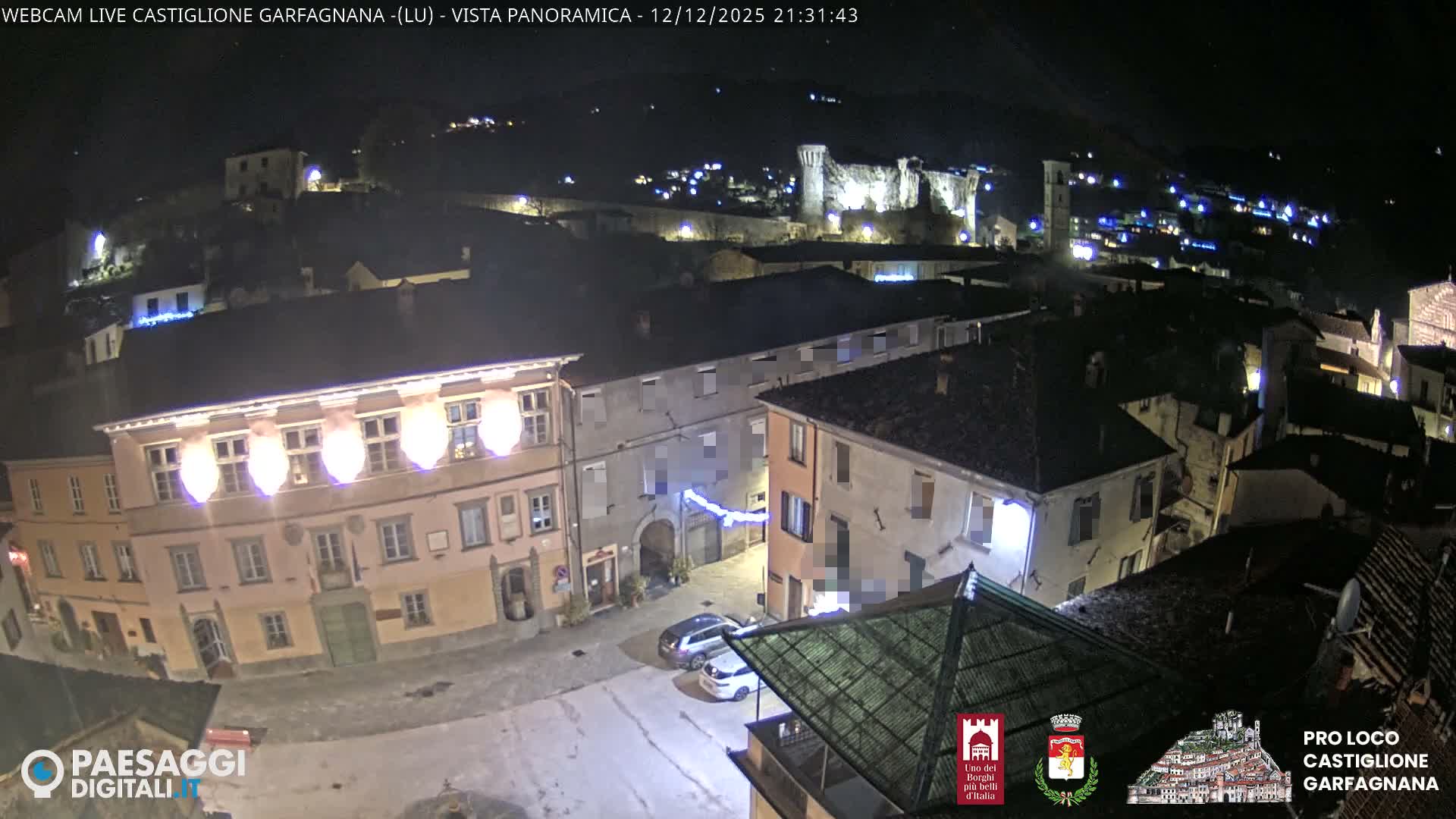 Castiglione di Garfagnana Village Skyline Live Cam -  Lucca, Tuscany, Italy