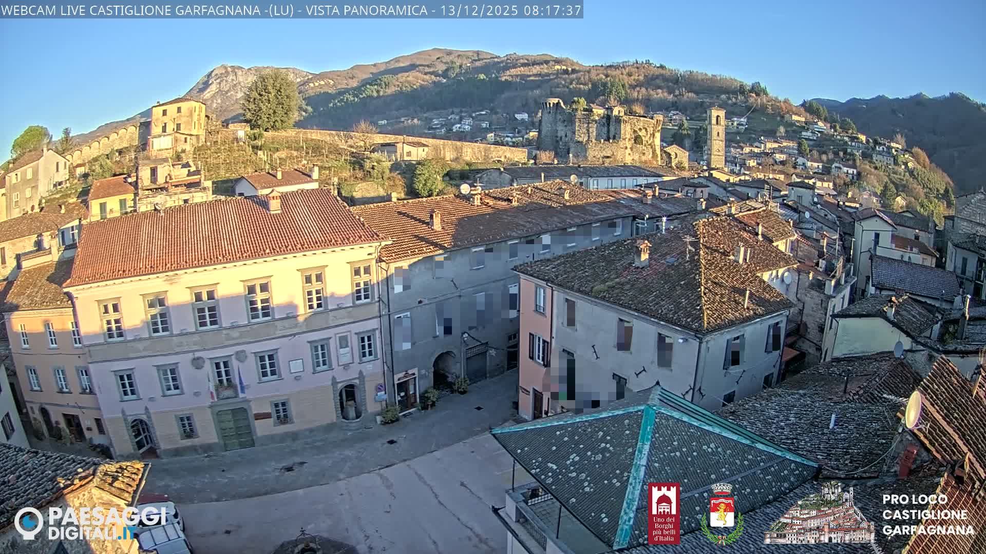 Castiglione di Garfagnana Village Skyline Live Cam -  Lucca, Tuscany, Italy