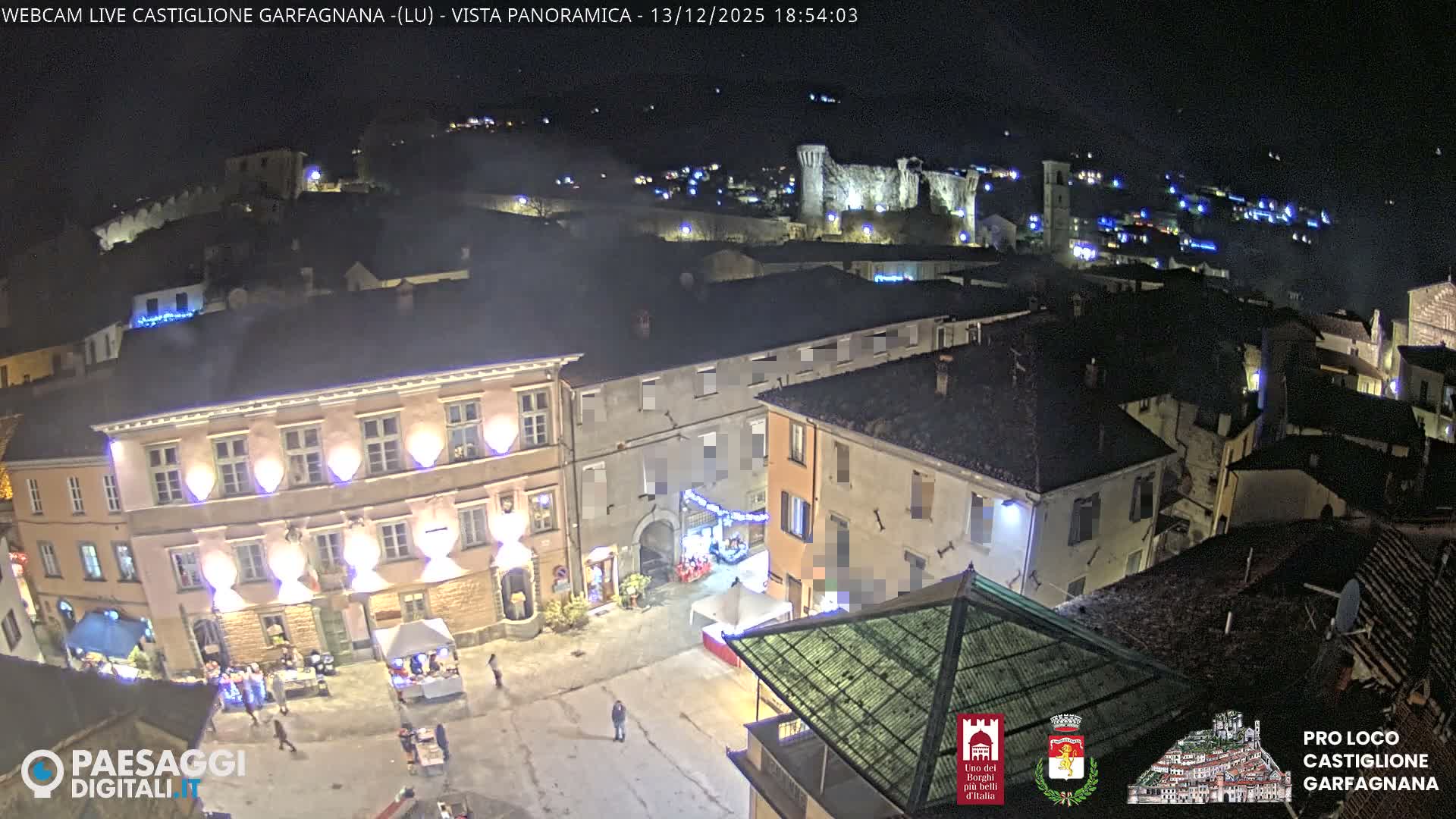 Castiglione di Garfagnana Village Skyline Live Cam -  Lucca, Tuscany, Italy