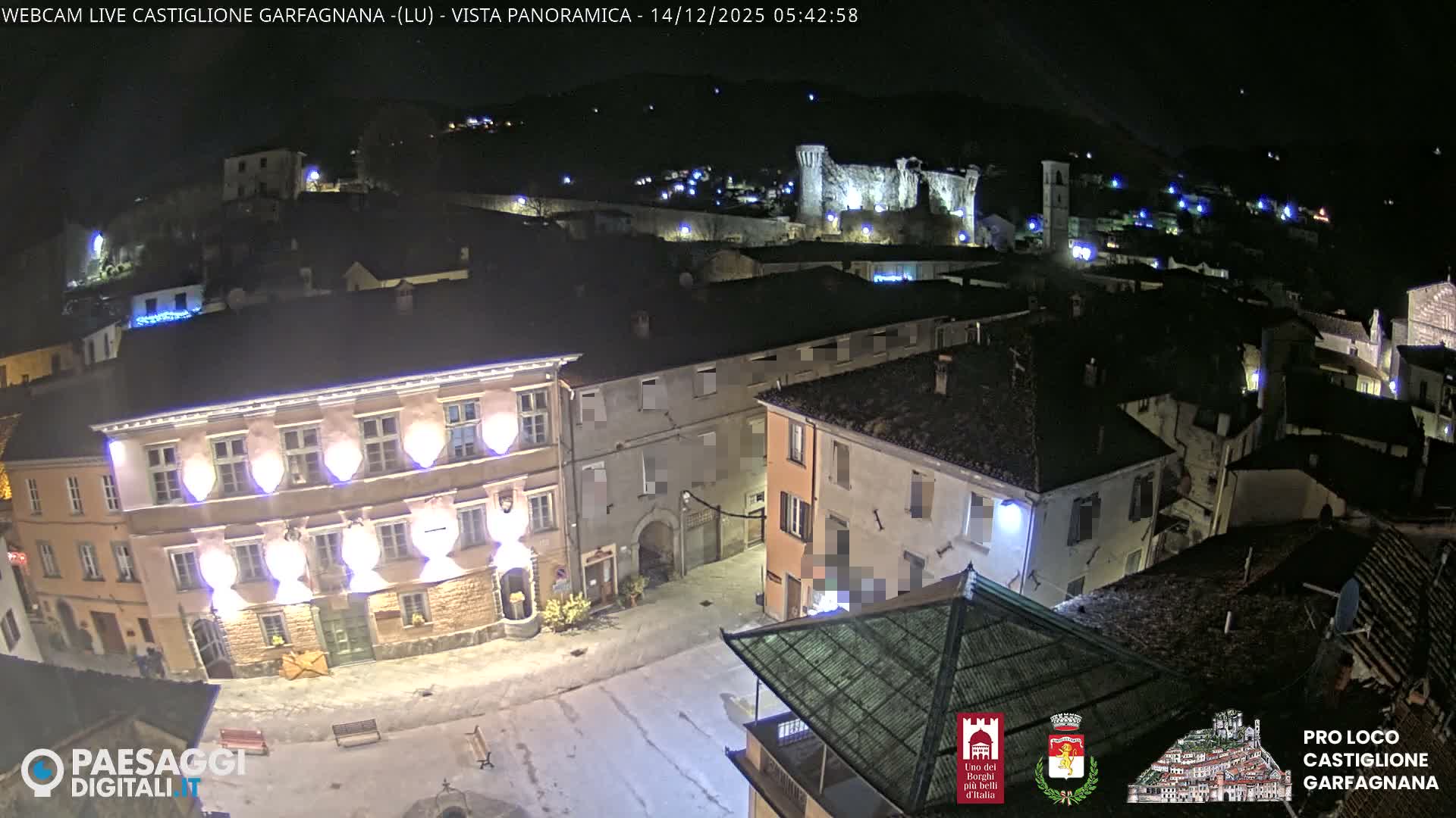 Castiglione di Garfagnana Village Skyline Live Cam -  Lucca, Tuscany, Italy