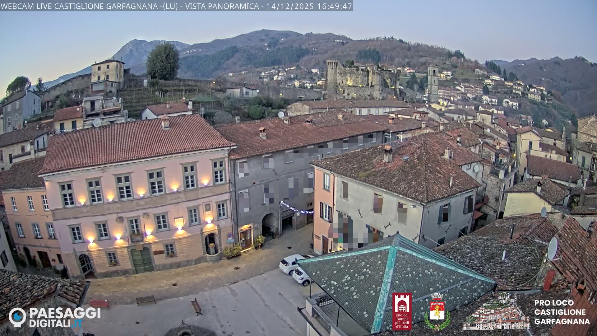 Castiglione di Garfagnana Village Skyline Live Cam -  Lucca, Tuscany, Italy