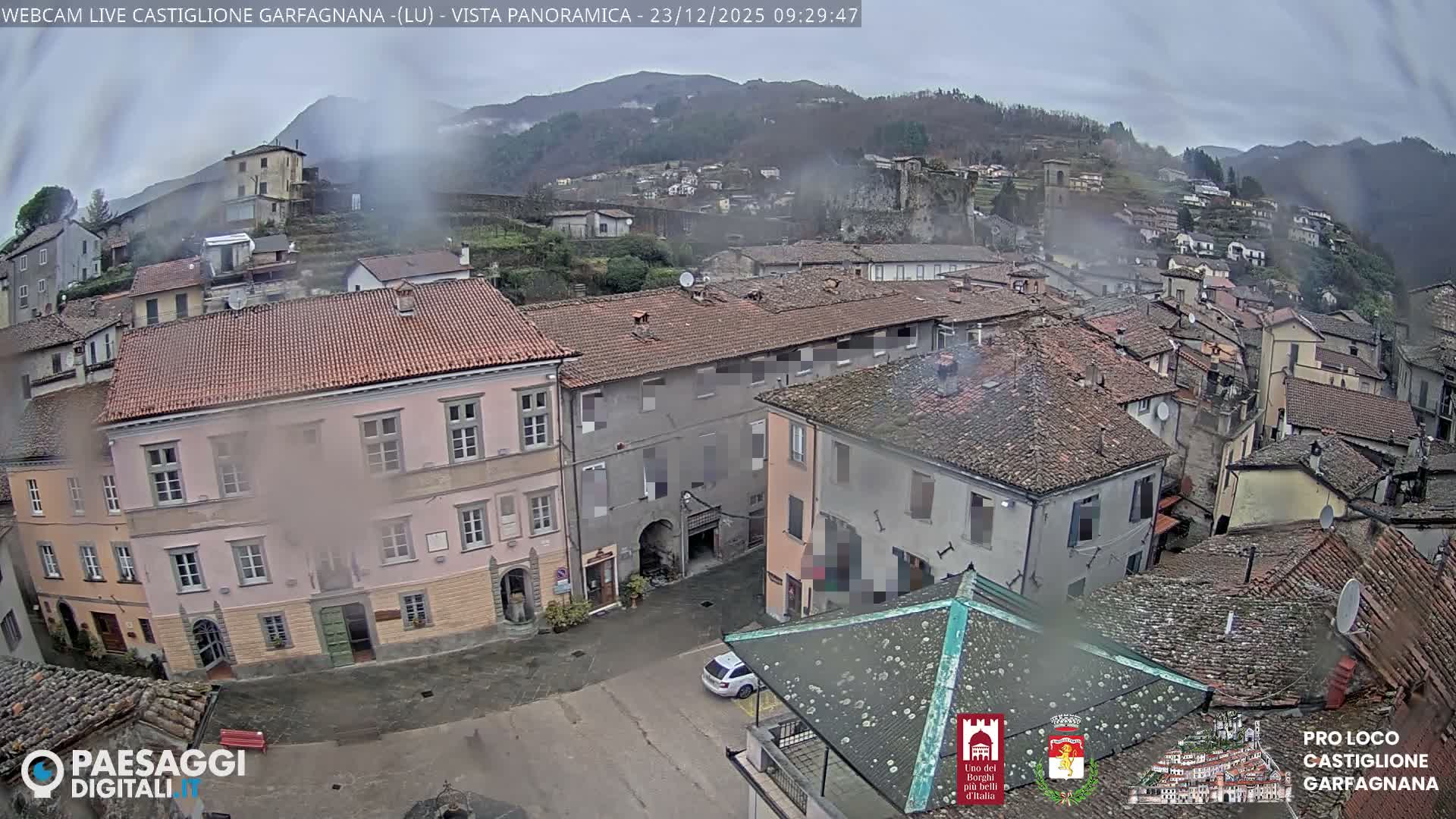 Castiglione di Garfagnana Village Skyline Live Cam -  Lucca, Tuscany, Italy
