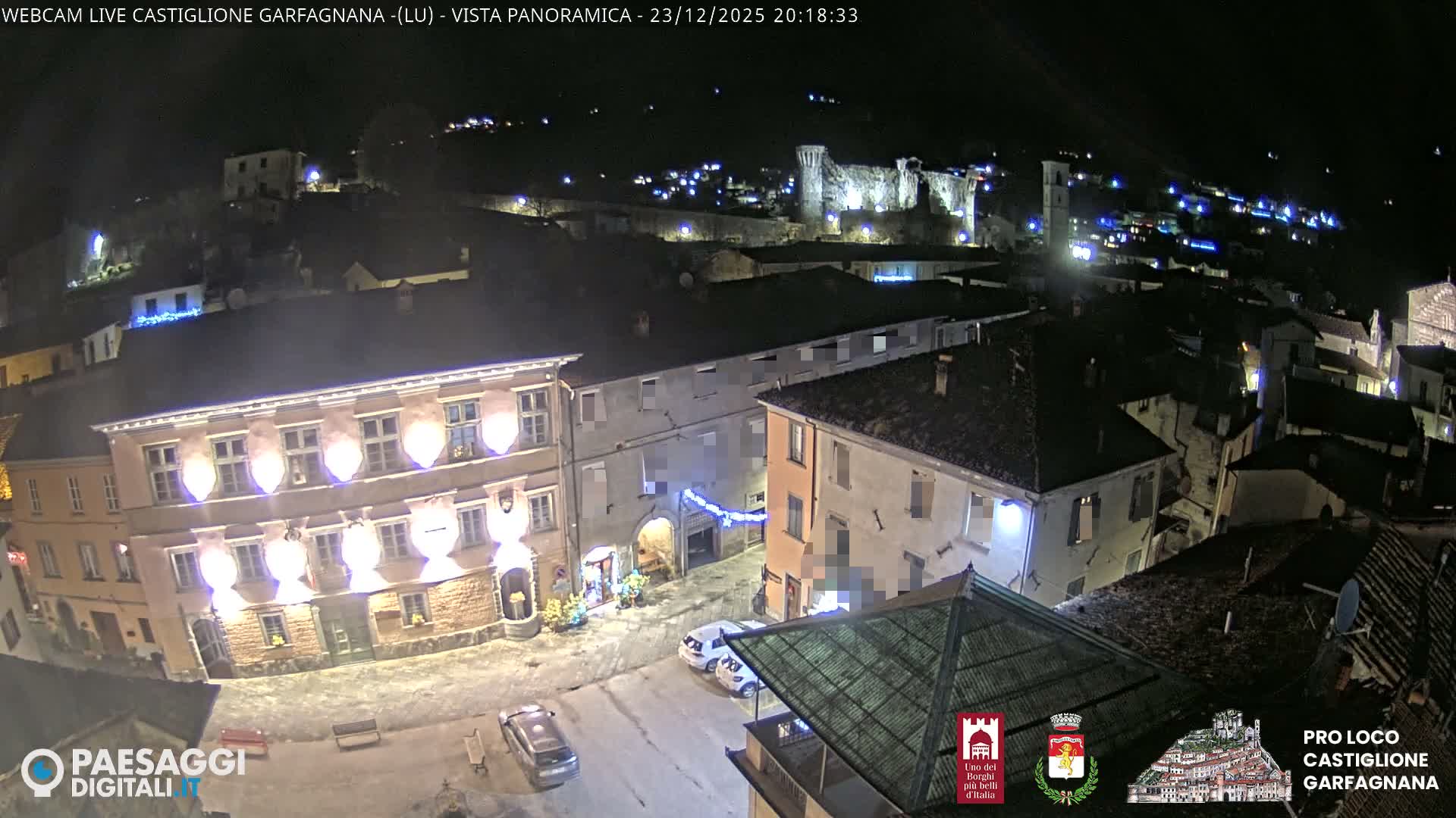 Castiglione di Garfagnana Village Skyline Live Cam -  Lucca, Tuscany, Italy