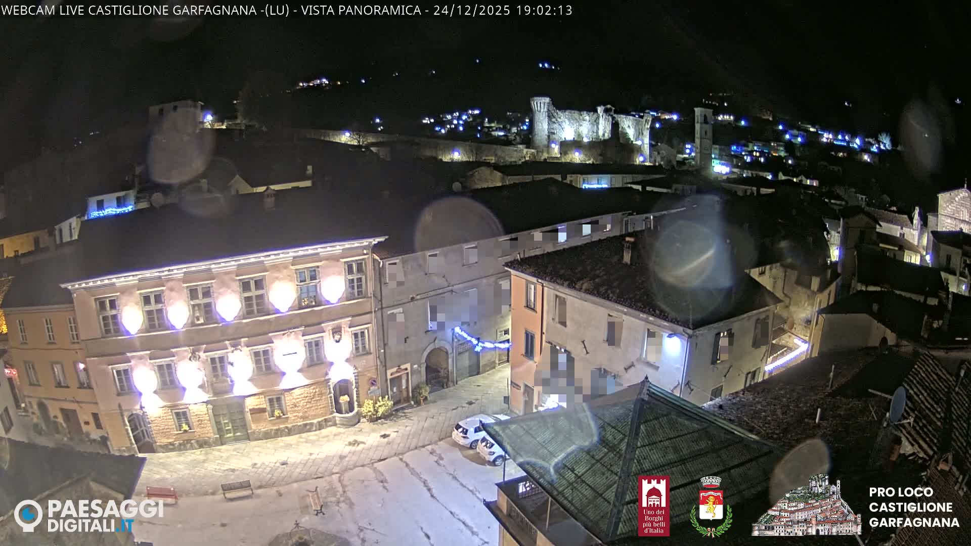 Castiglione di Garfagnana Village Skyline Live Cam -  Lucca, Tuscany, Italy