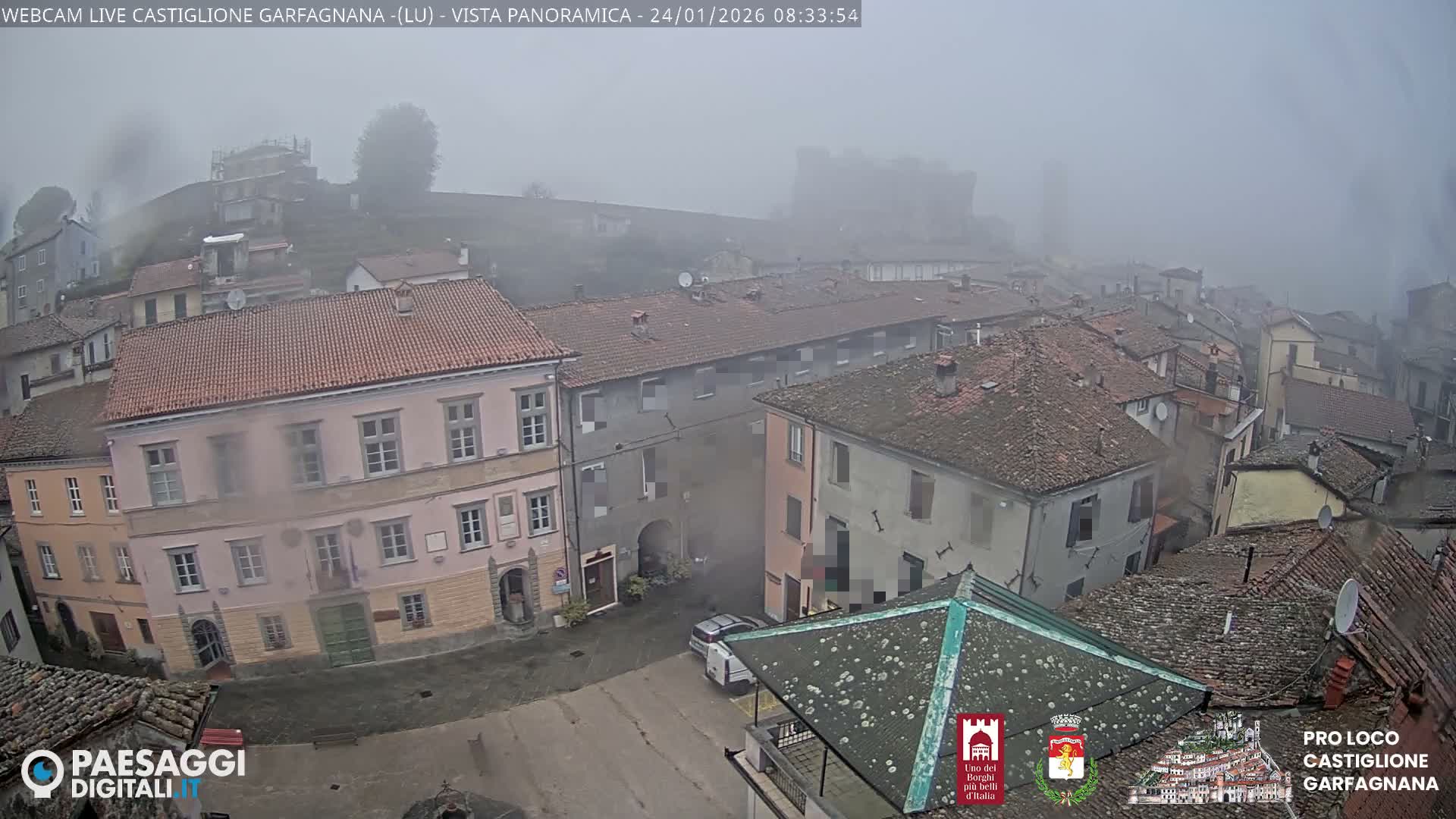 Castiglione di Garfagnana Village Skyline Live Cam -  Lucca, Tuscany, Italy