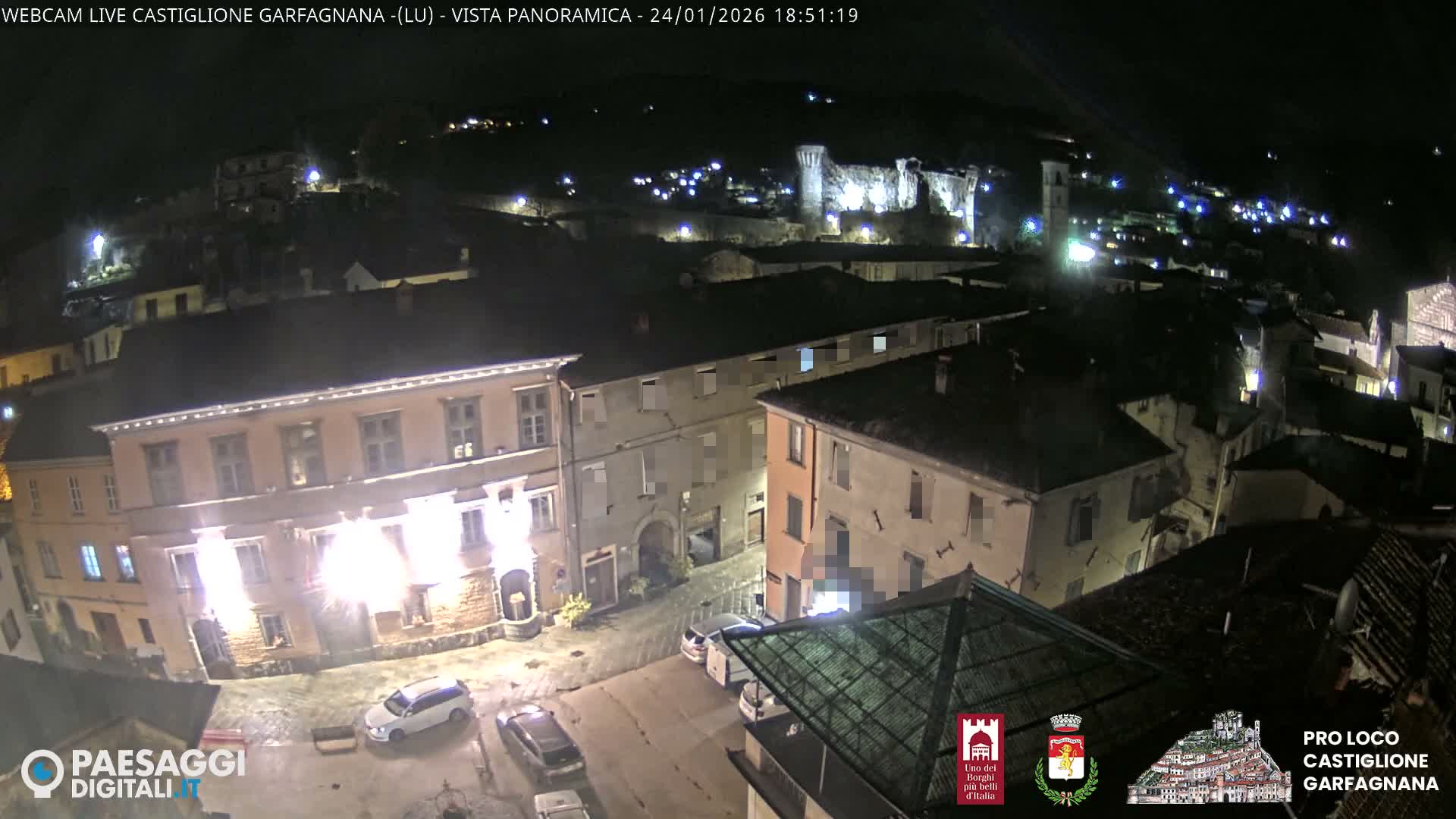 Castiglione di Garfagnana Village Skyline Live Cam -  Lucca, Tuscany, Italy