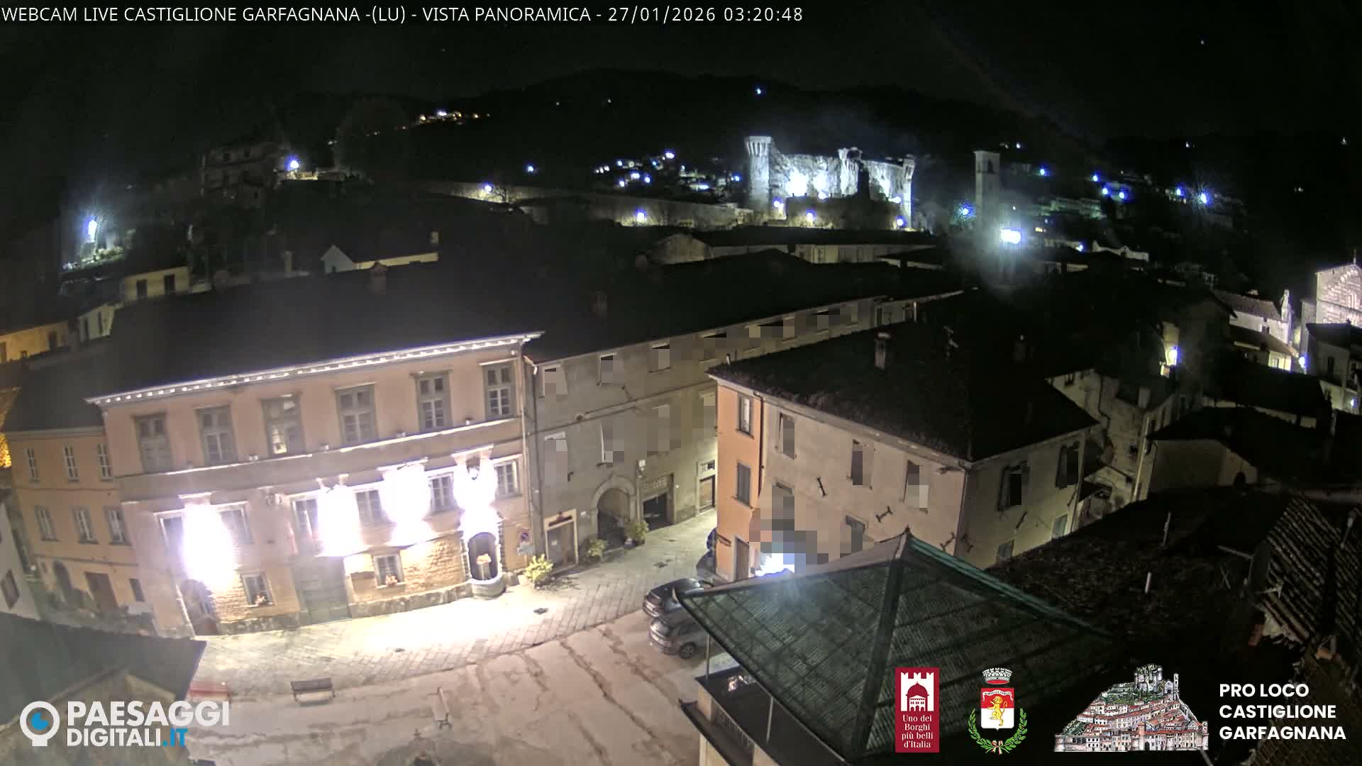 Castiglione di Garfagnana Village Skyline Live Cam -  Lucca, Tuscany, Italy
