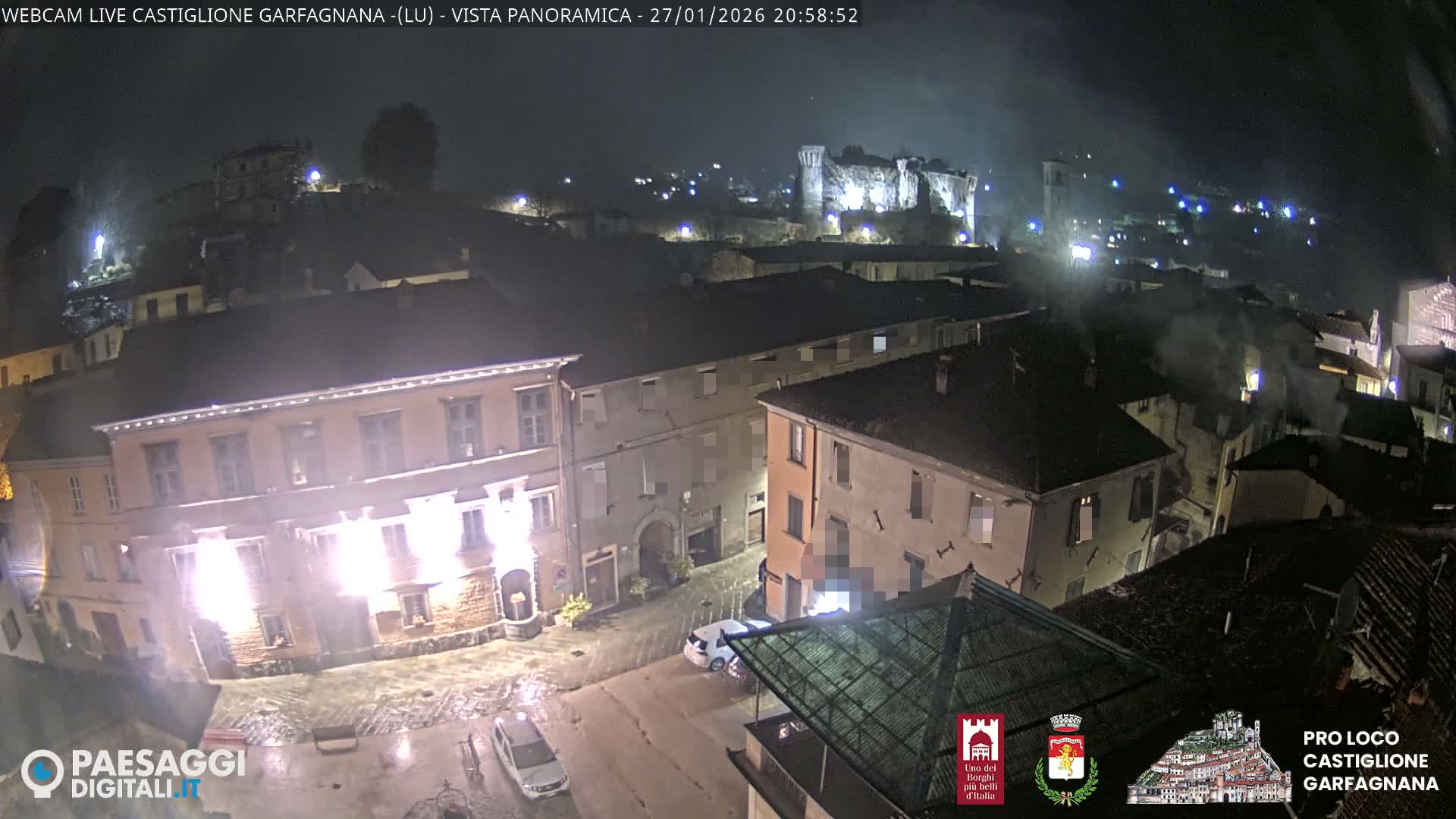 Castiglione di Garfagnana Village Skyline Live Cam -  Lucca, Tuscany, Italy