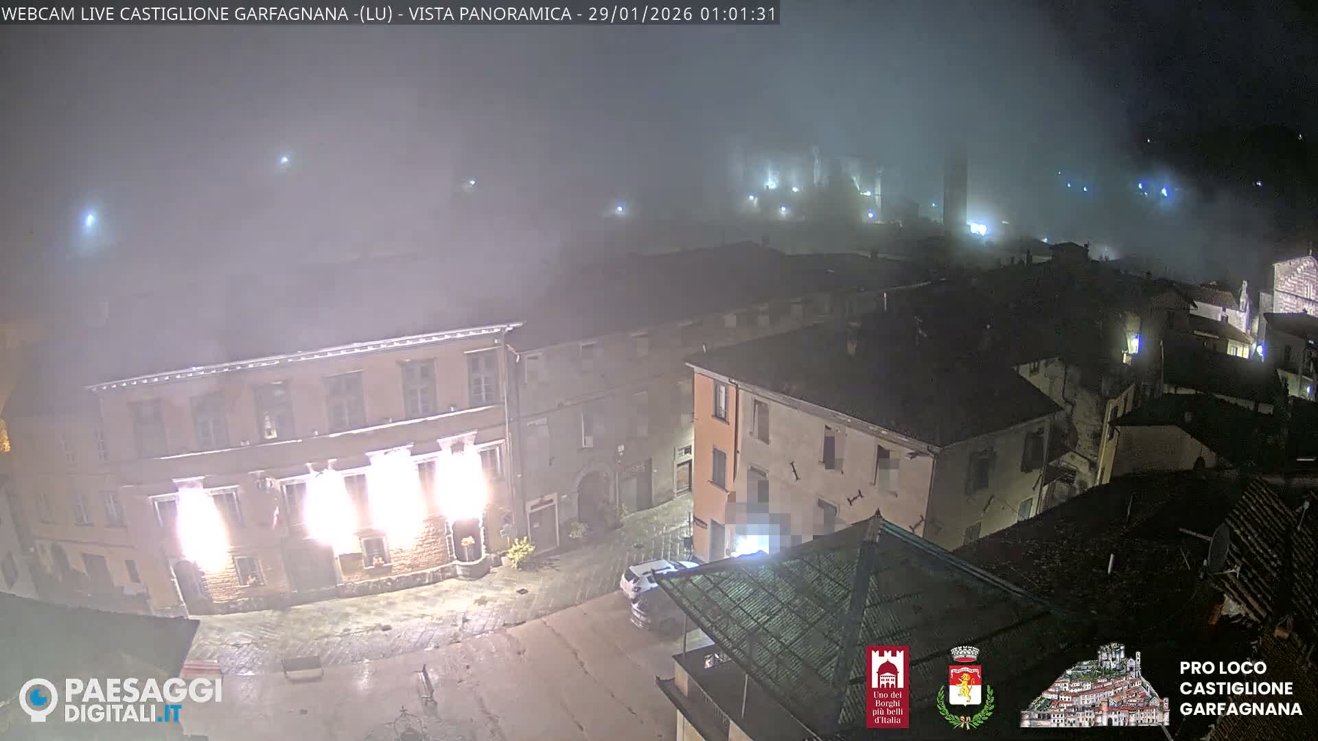 Castiglione di Garfagnana Village Skyline Live Cam -  Lucca, Tuscany, Italy