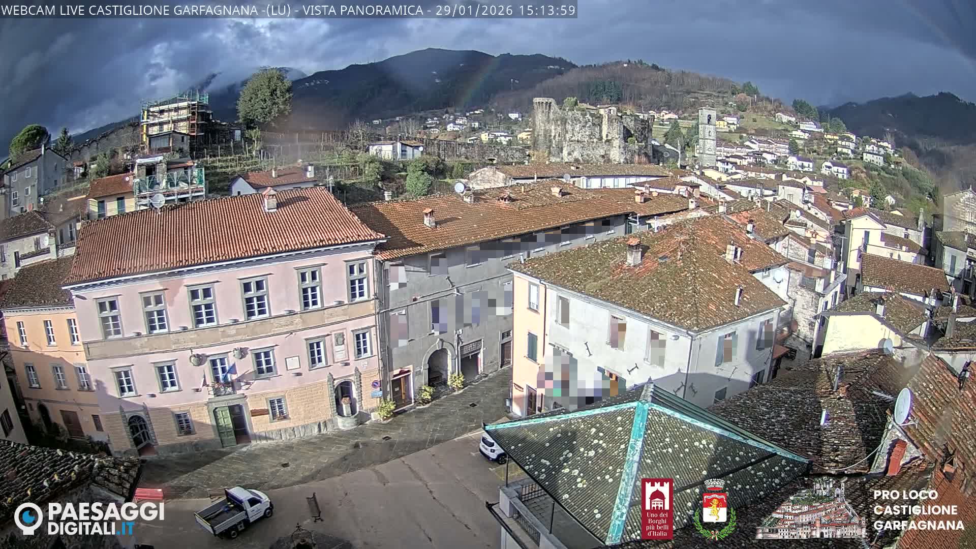 Castiglione di Garfagnana Village Skyline Live Cam -  Lucca, Tuscany, Italy