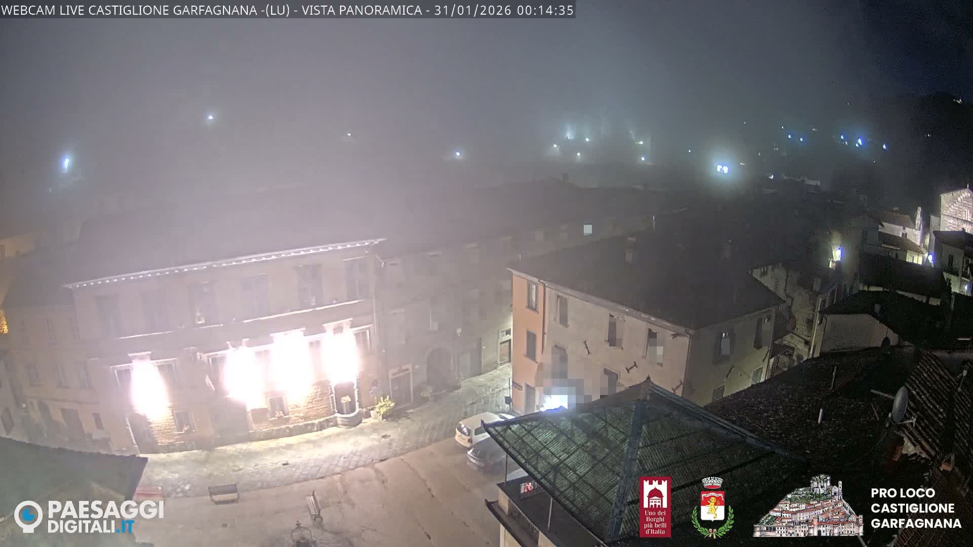 Castiglione di Garfagnana Village Skyline Live Cam -  Lucca, Tuscany, Italy