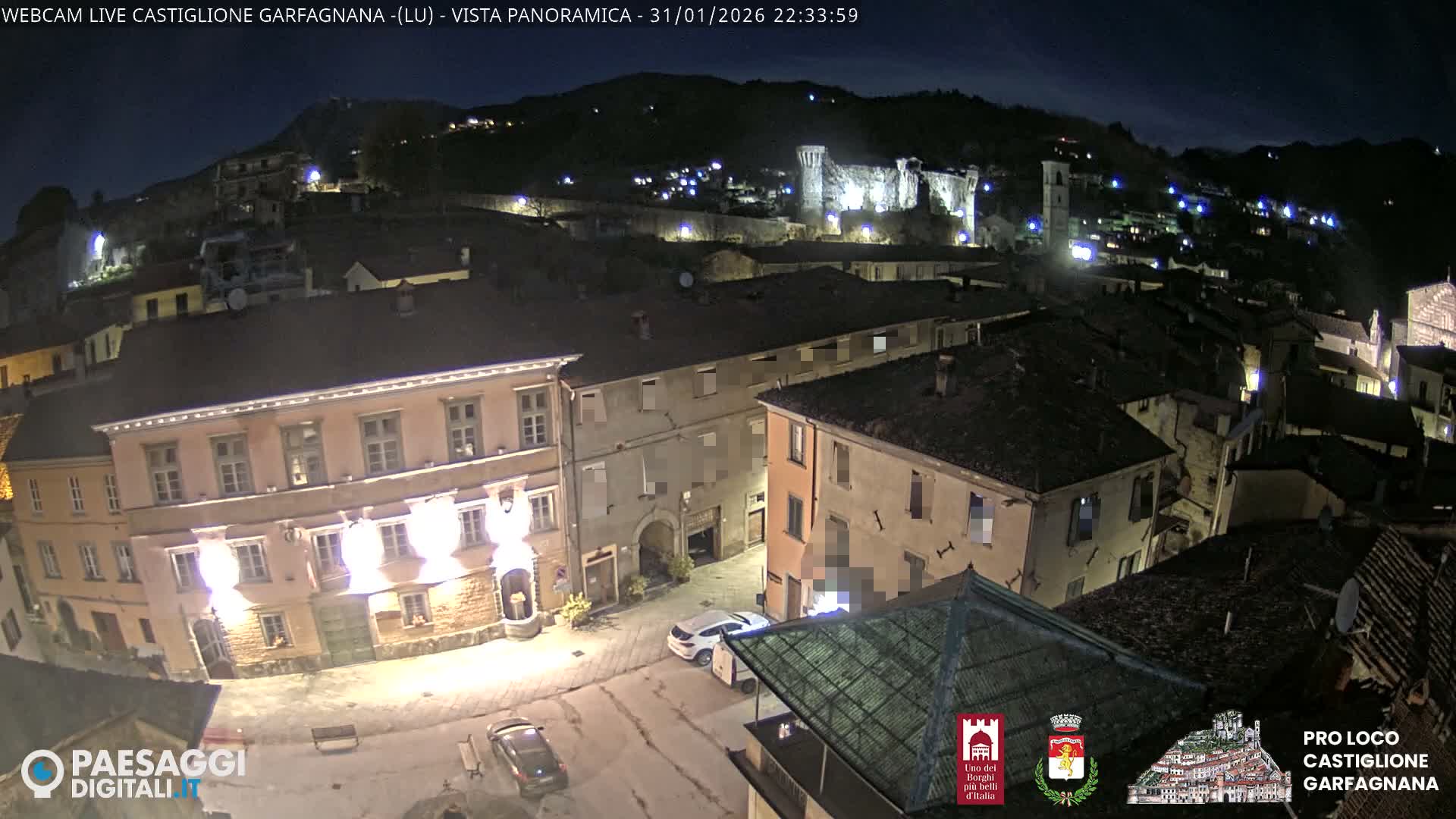 Castiglione di Garfagnana Village Skyline Live Cam -  Lucca, Tuscany, Italy