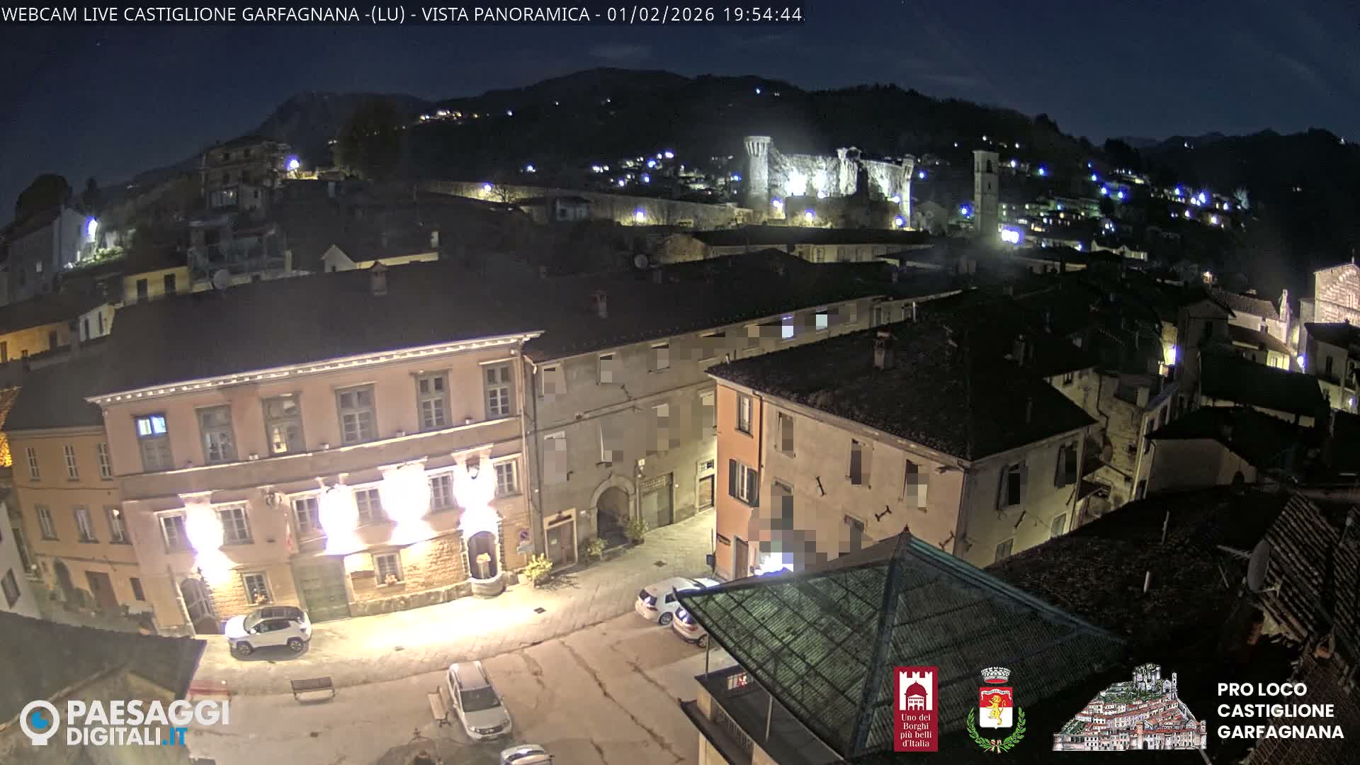 Castiglione di Garfagnana Village Skyline Live Cam -  Lucca, Tuscany, Italy