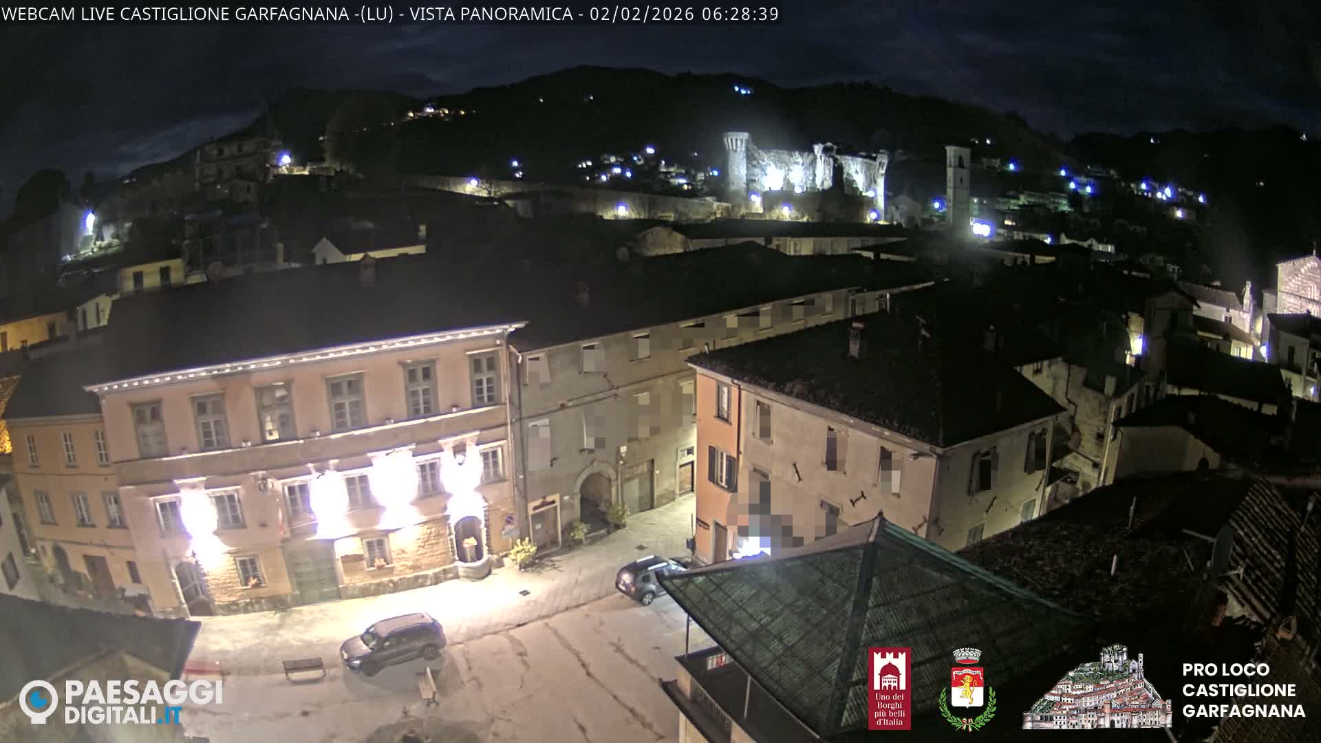 Castiglione di Garfagnana Village Skyline Live Cam -  Lucca, Tuscany, Italy