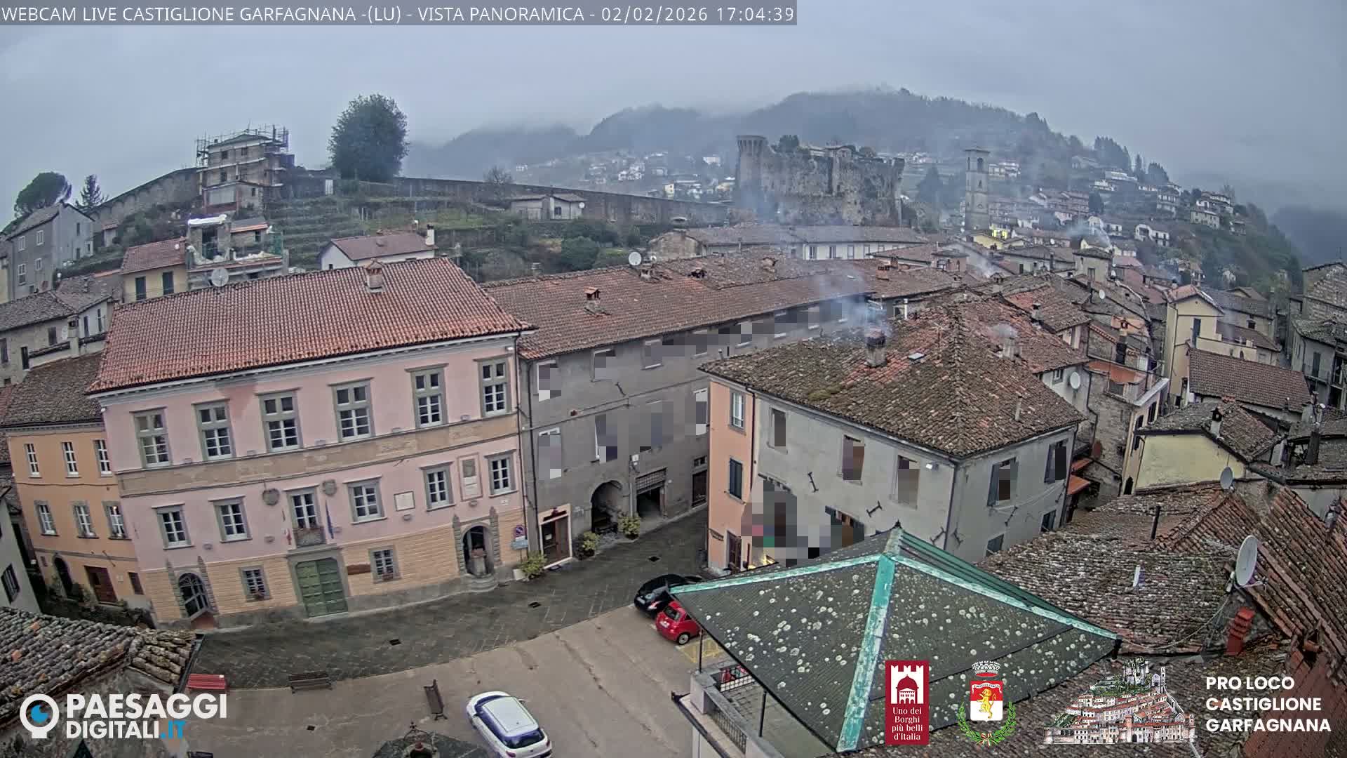 Castiglione di Garfagnana Village Skyline Live Cam -  Lucca, Tuscany, Italy