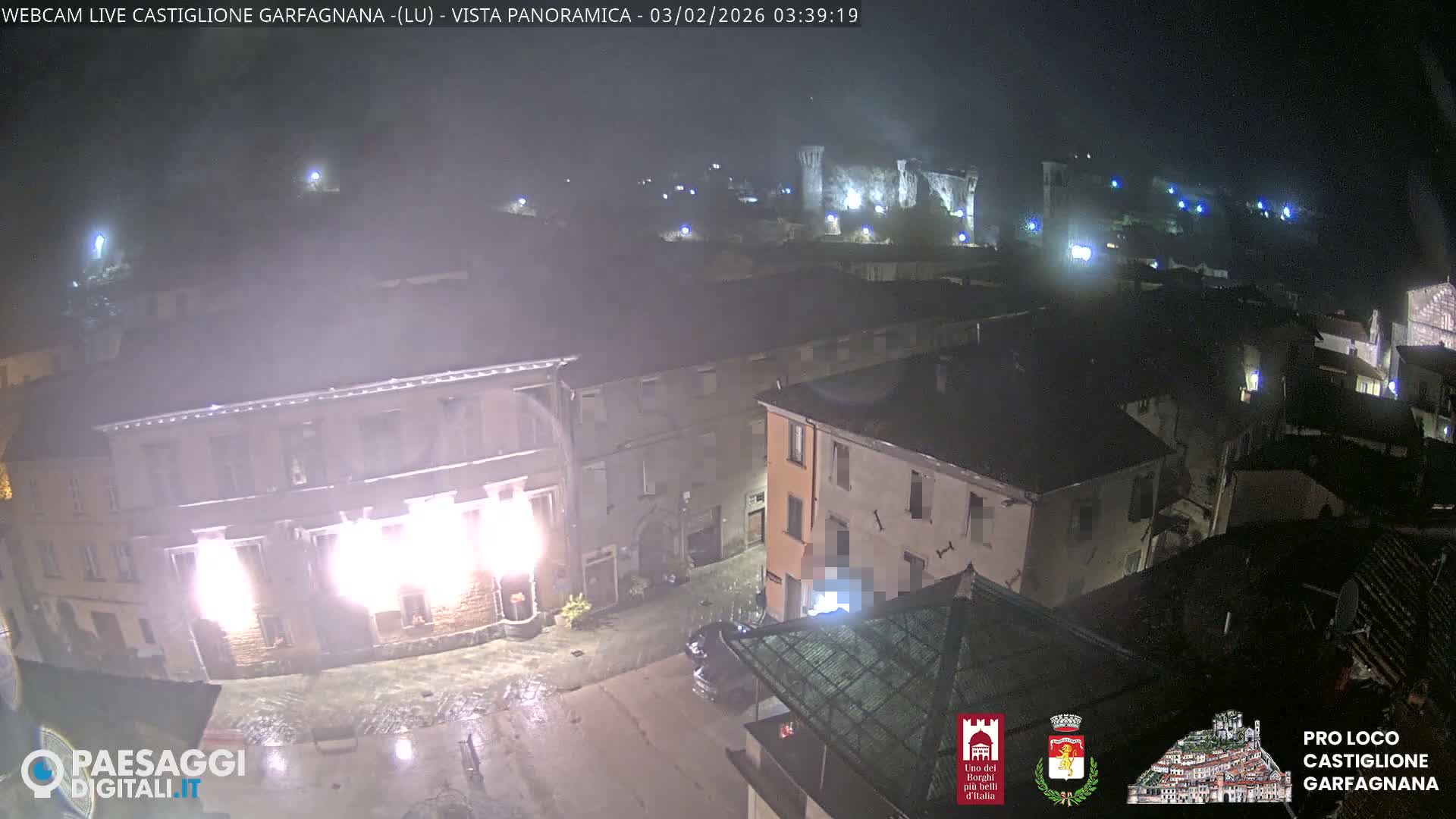 Castiglione di Garfagnana Village Skyline Live Cam -  Lucca, Tuscany, Italy