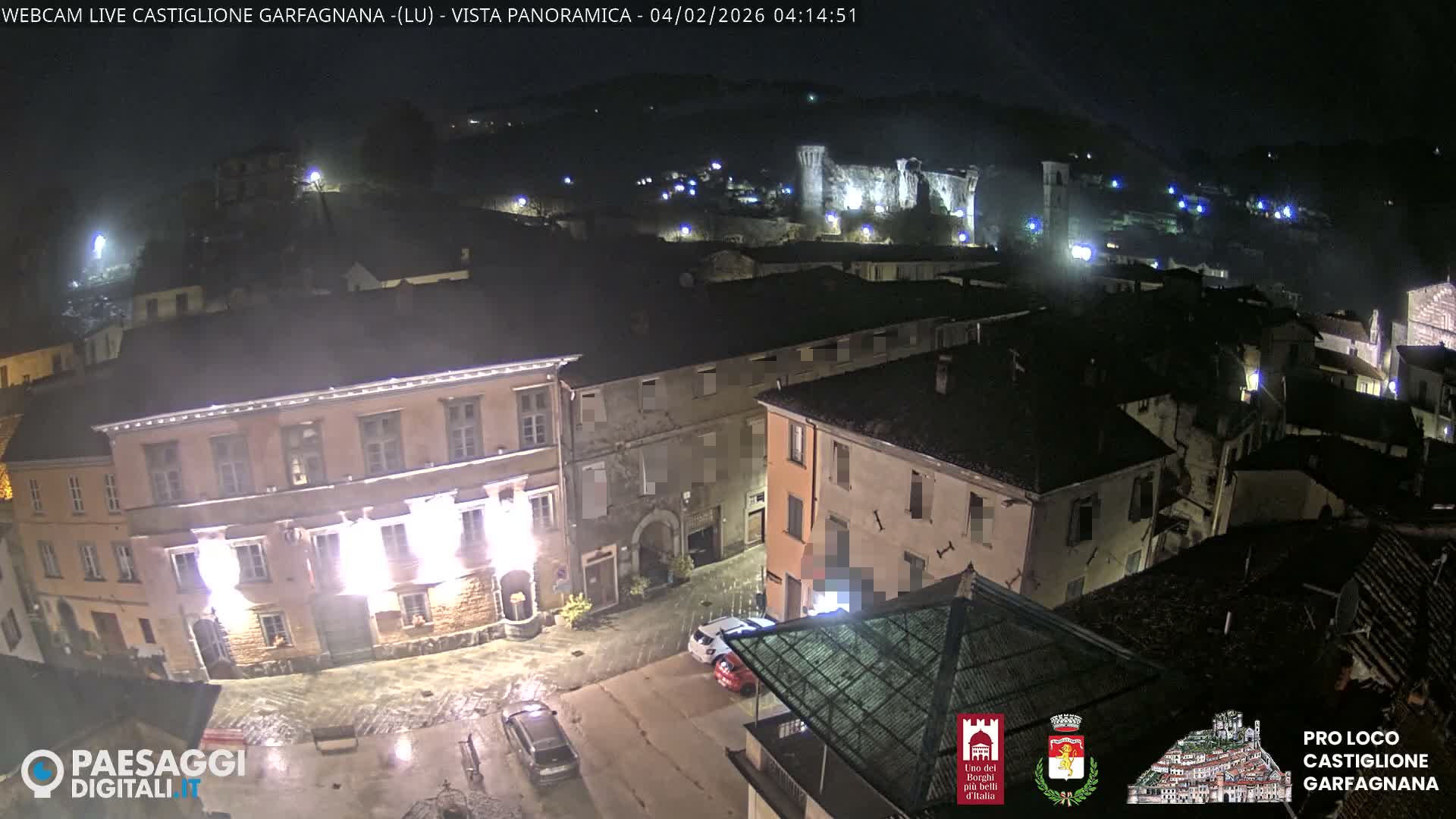 Castiglione di Garfagnana Village Skyline Live Cam -  Lucca, Tuscany, Italy