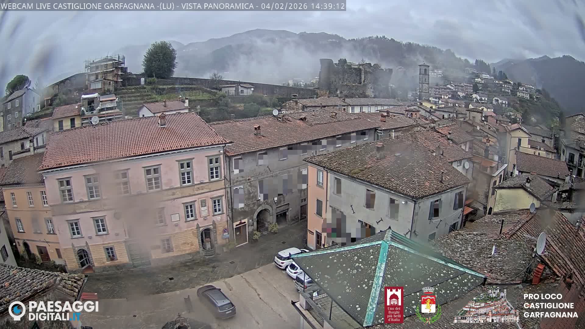Castiglione di Garfagnana Village Skyline Live Cam -  Lucca, Tuscany, Italy