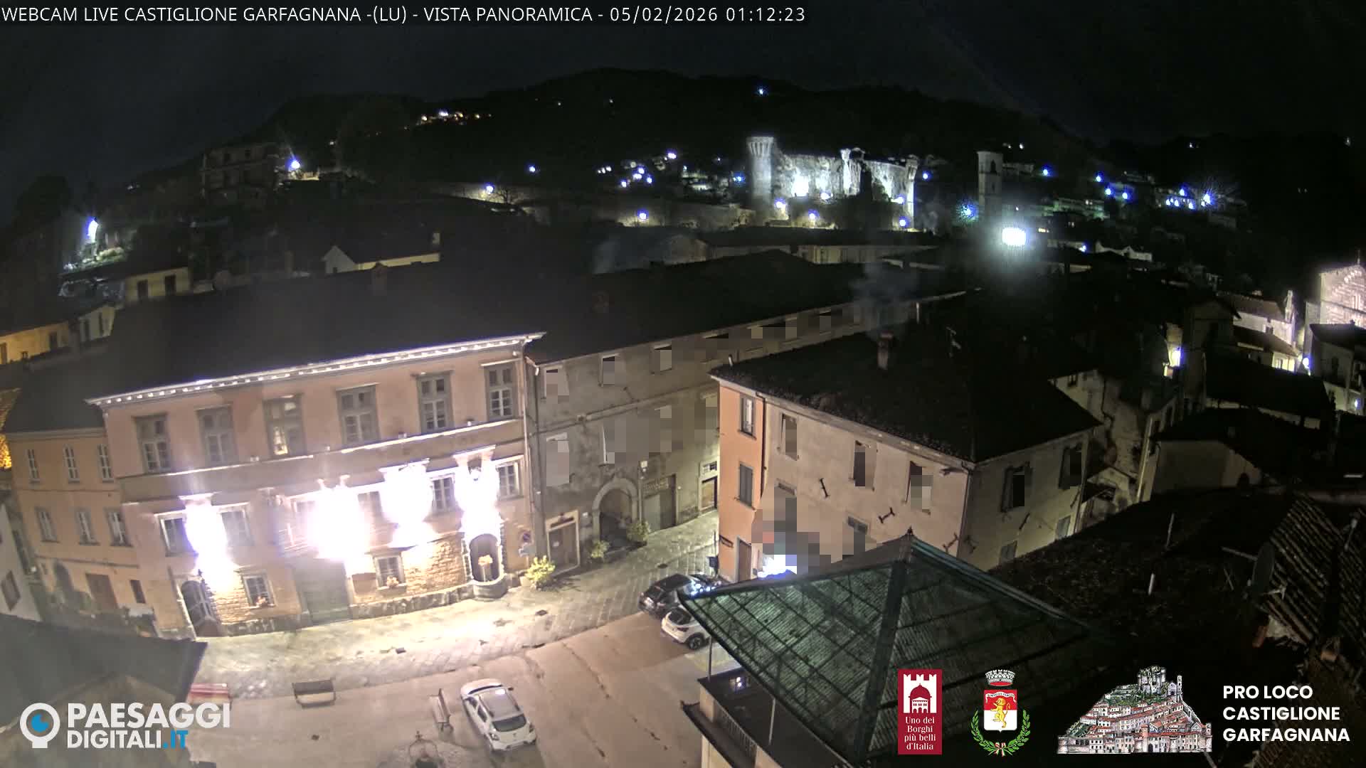 Castiglione di Garfagnana Village Skyline Live Cam -  Lucca, Tuscany, Italy