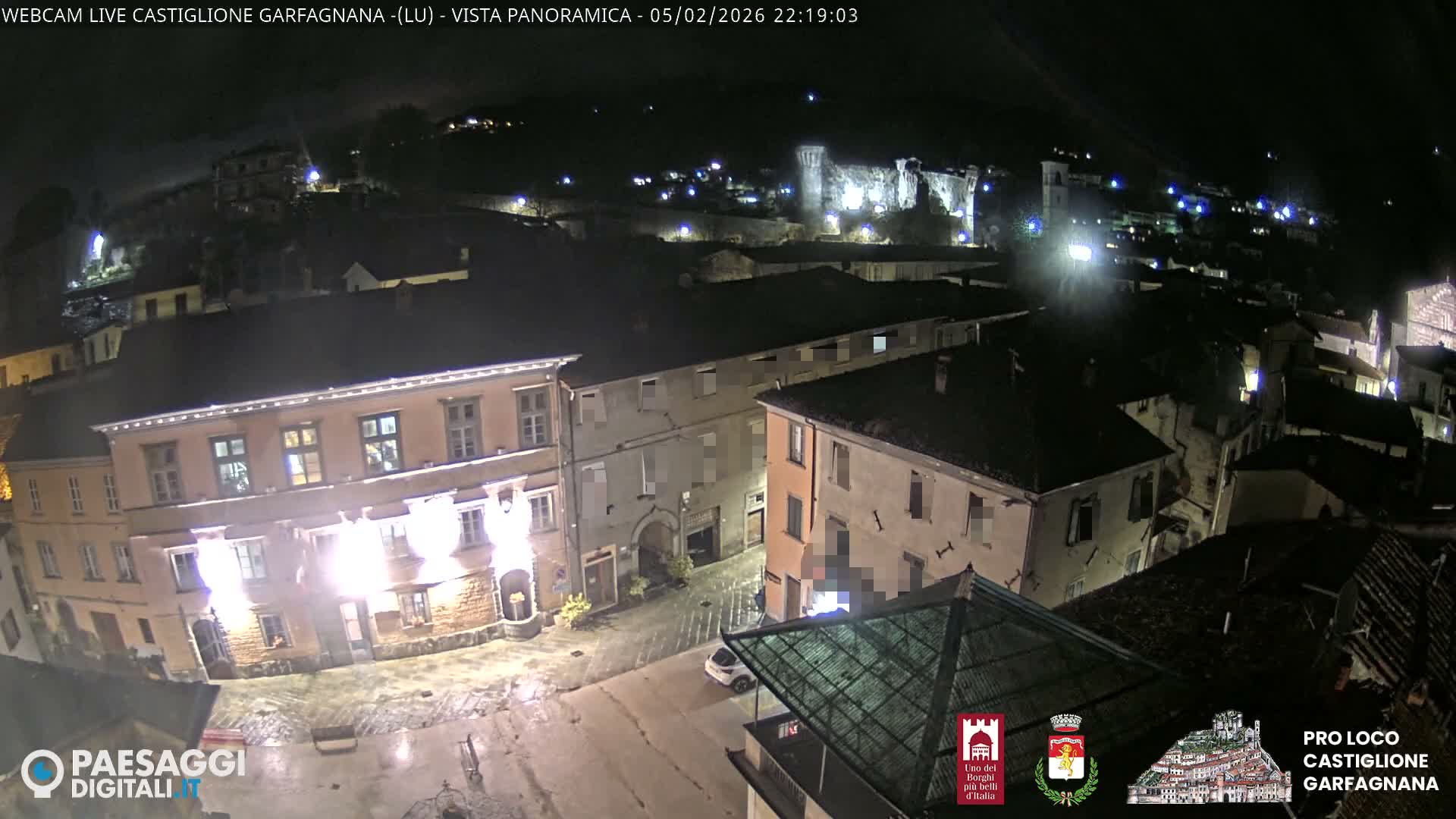 Castiglione di Garfagnana Village Skyline Live Cam -  Lucca, Tuscany, Italy