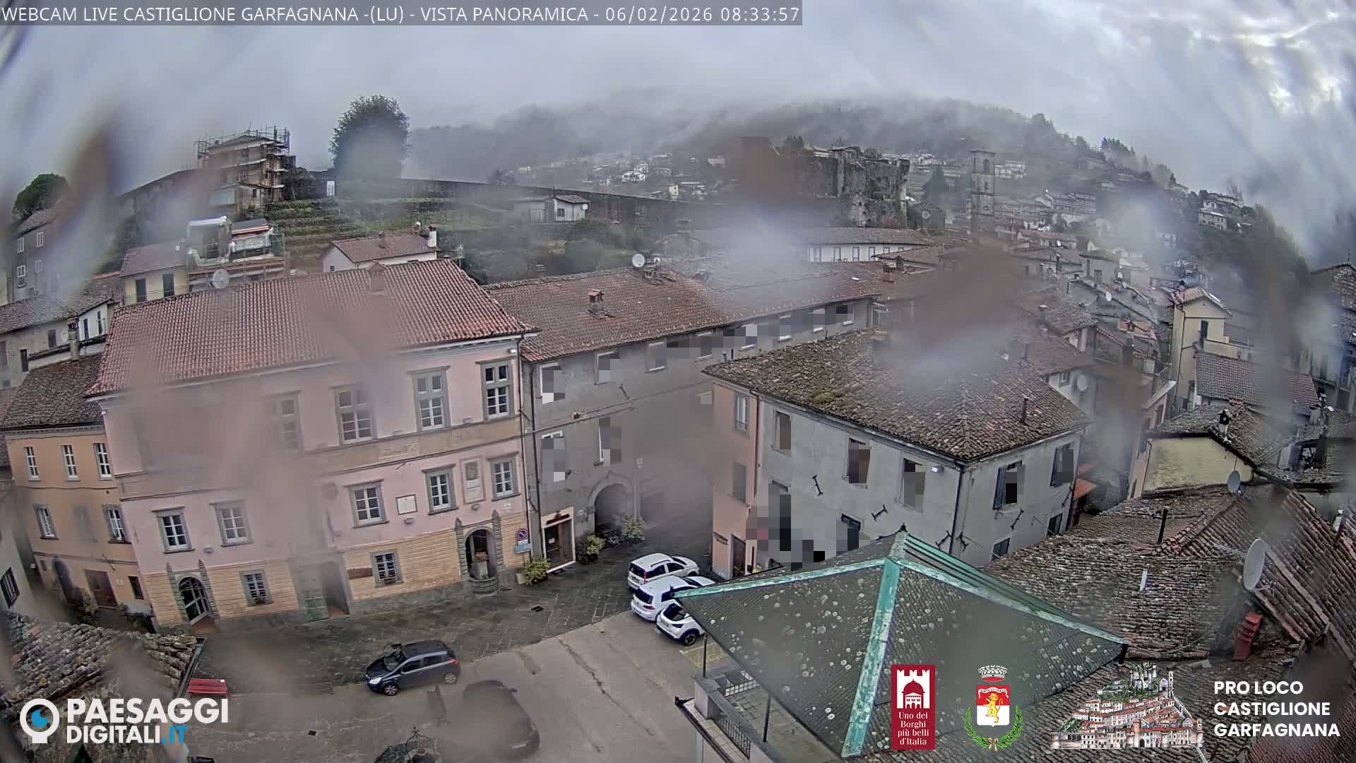 Castiglione di Garfagnana Village Skyline Live Cam -  Lucca, Tuscany, Italy