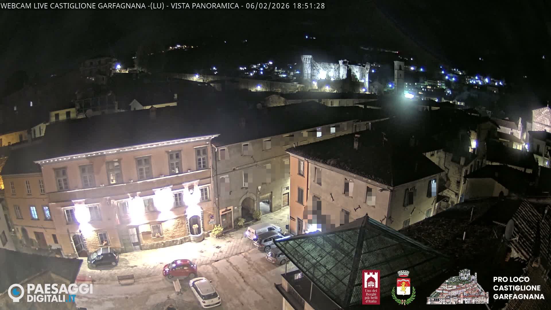 Castiglione di Garfagnana Village Skyline Live Cam -  Lucca, Tuscany, Italy