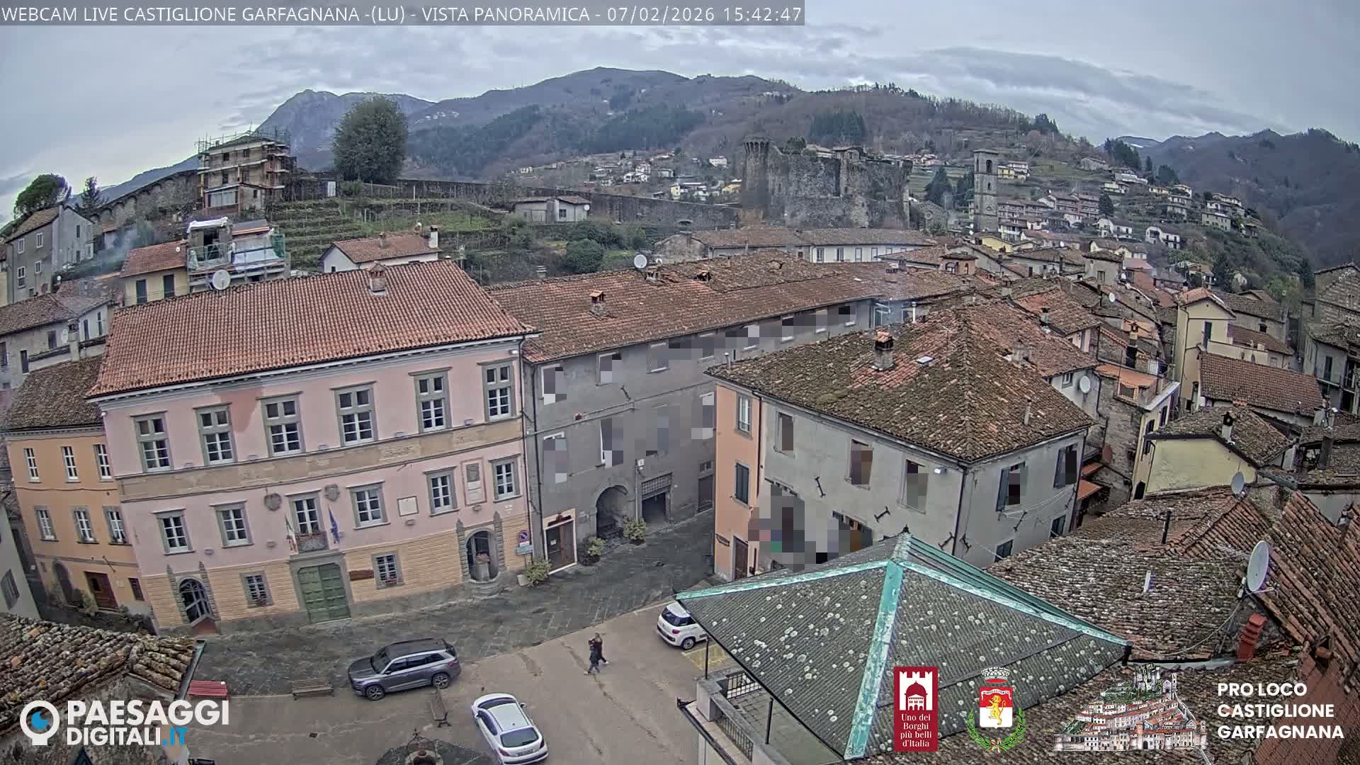 Castiglione di Garfagnana Village Skyline Live Cam -  Lucca, Tuscany, Italy